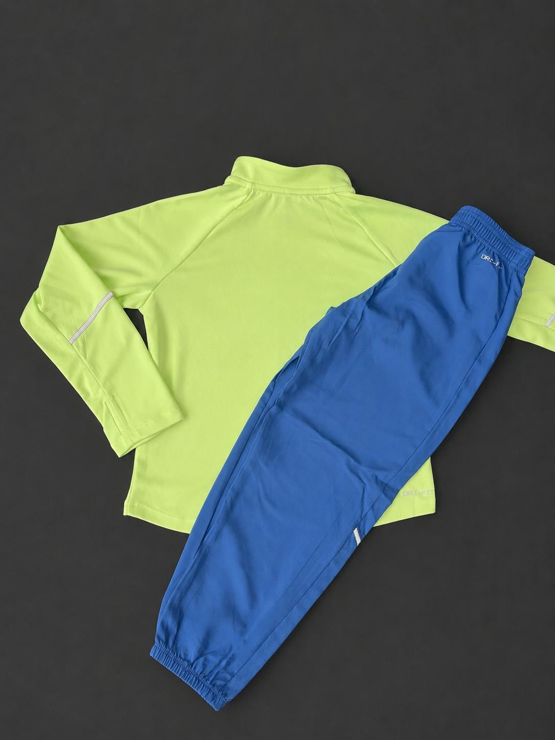 Kids Nike Volt Neon & Royal Blue Performance Set