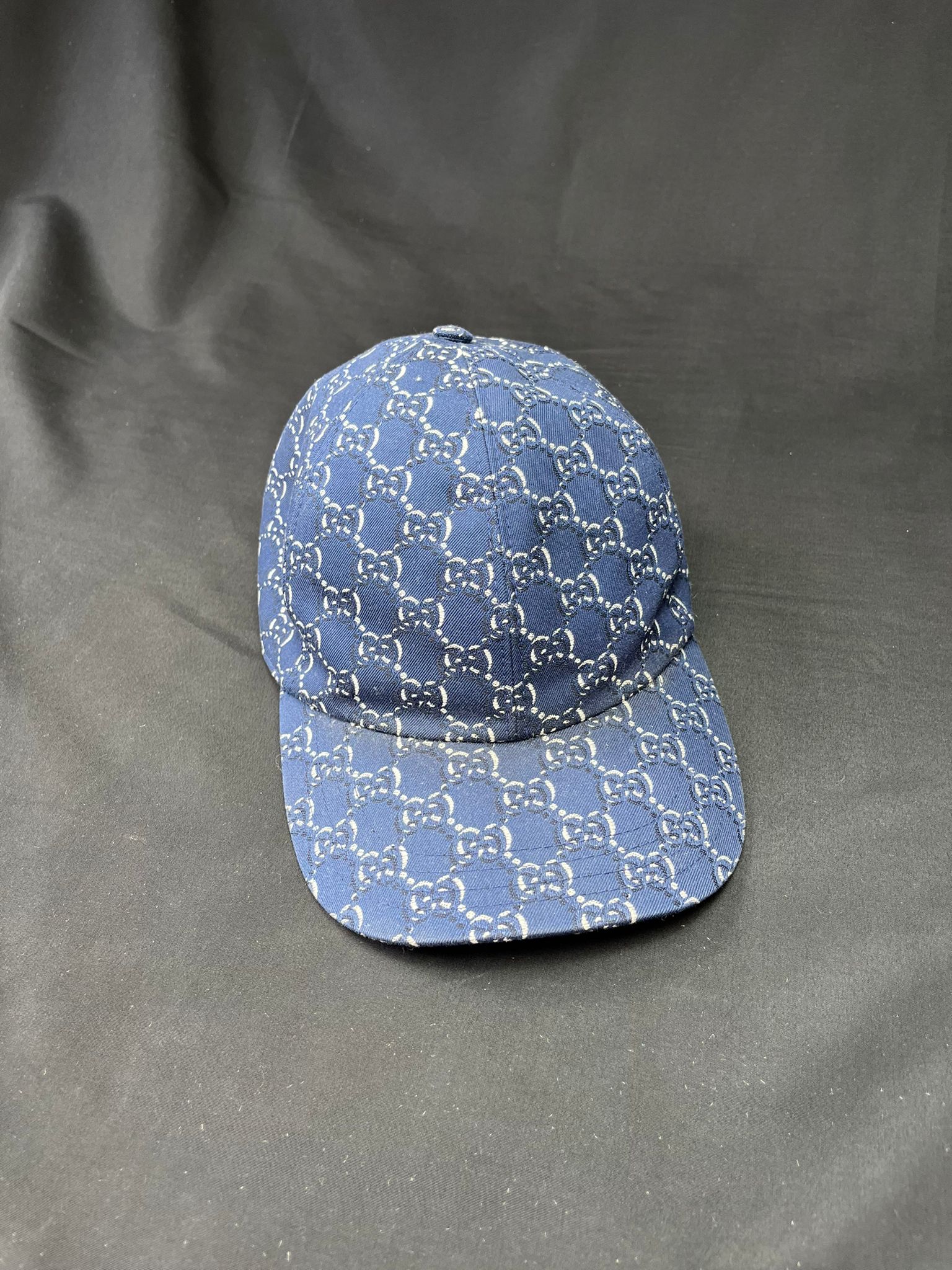 Gucci Blue GG Monogram Cap