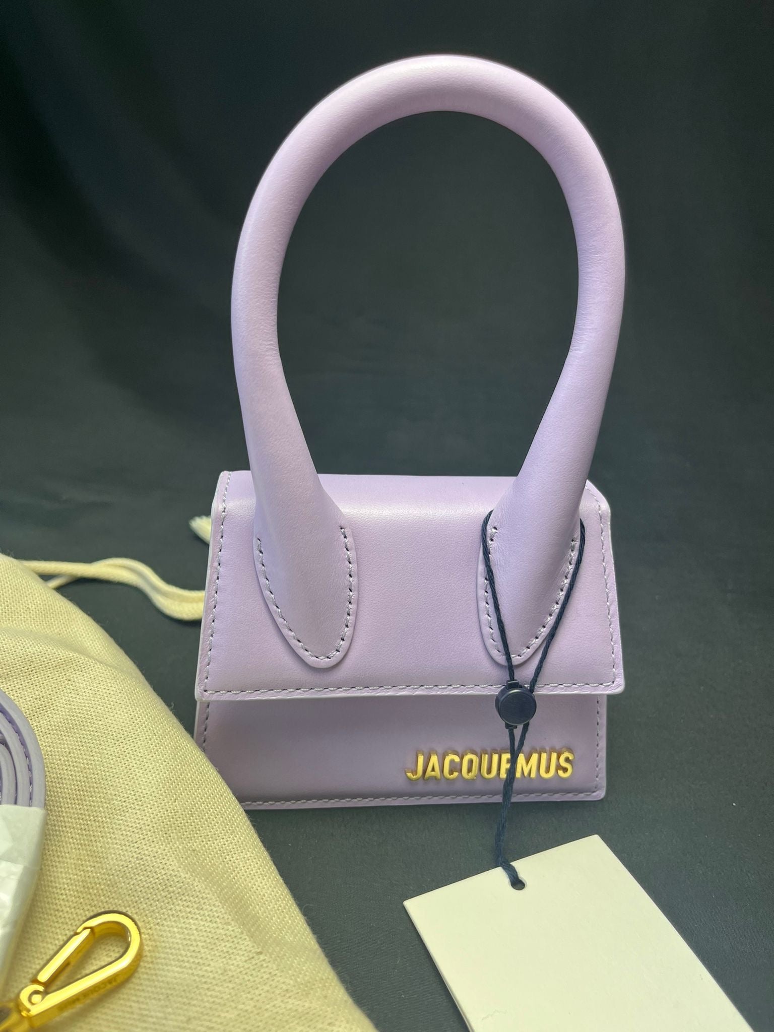 Jacquemus Le Chiquito Mini Lilac Leather Handbag