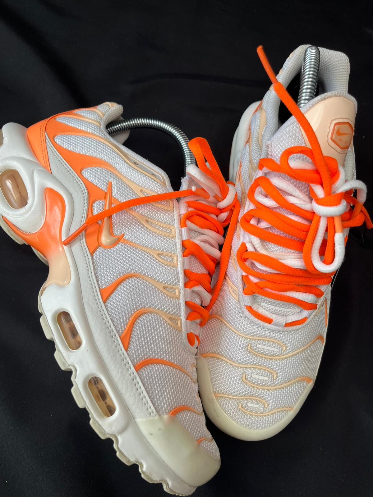 Nike Air Max Plus TN White Orange Trainers