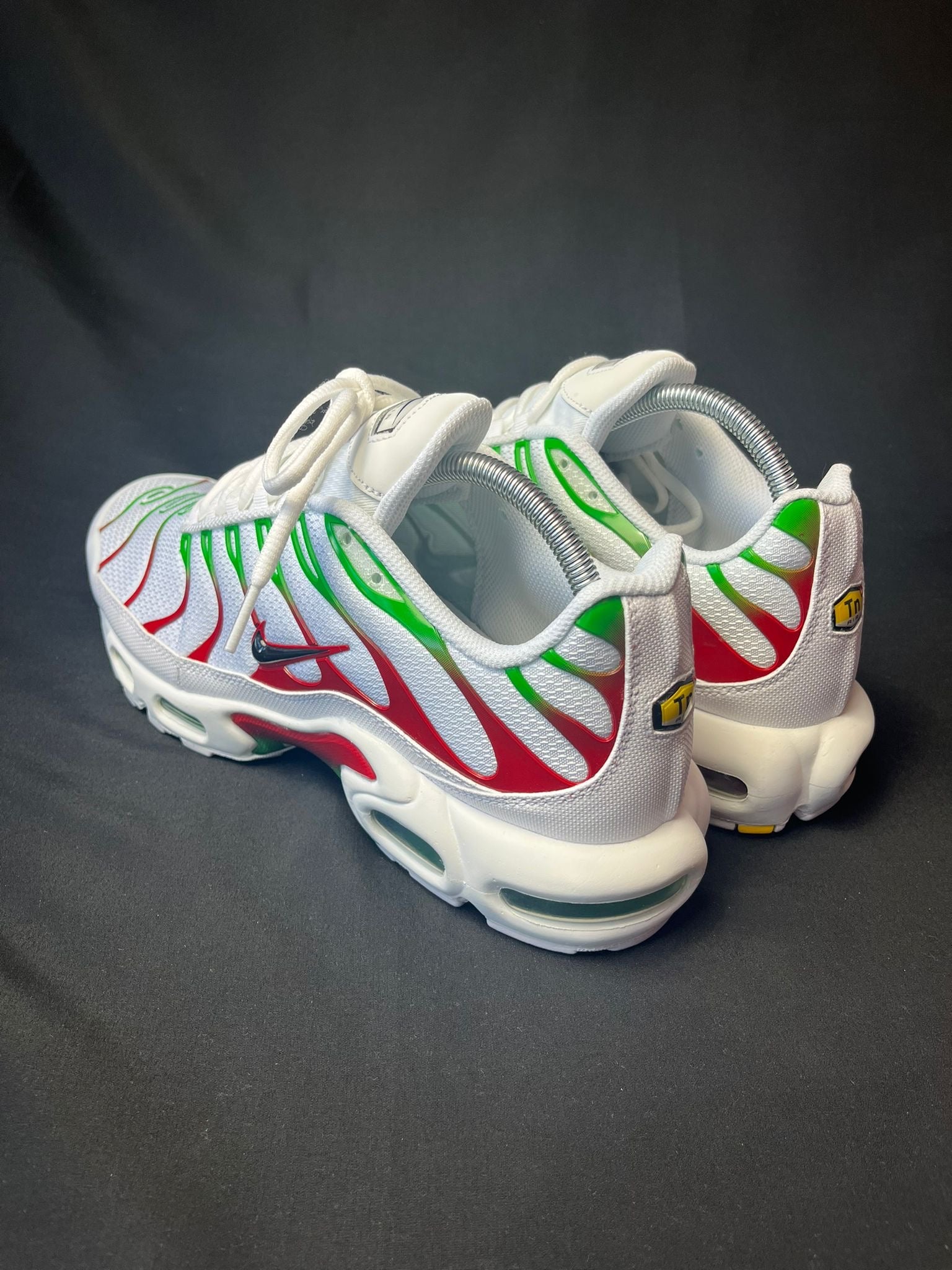 Nike Air Max Plus TN White Green Red Trainers