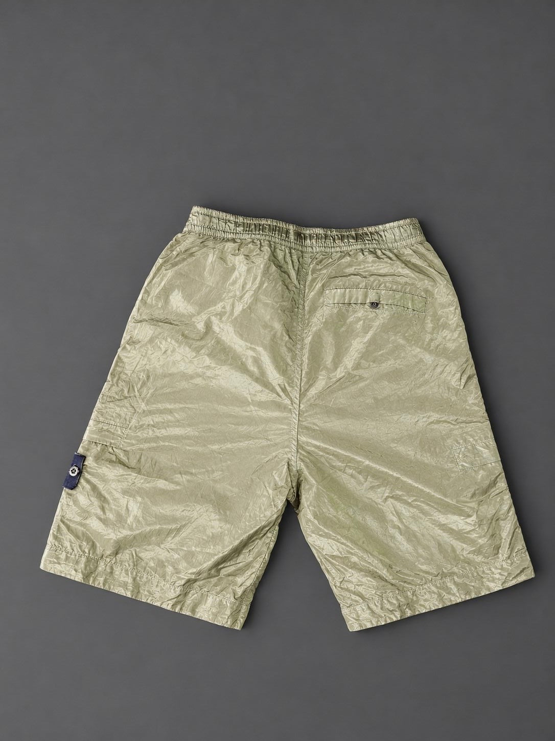 Stone Island Nylon Metal Khaki Cargo Shorts