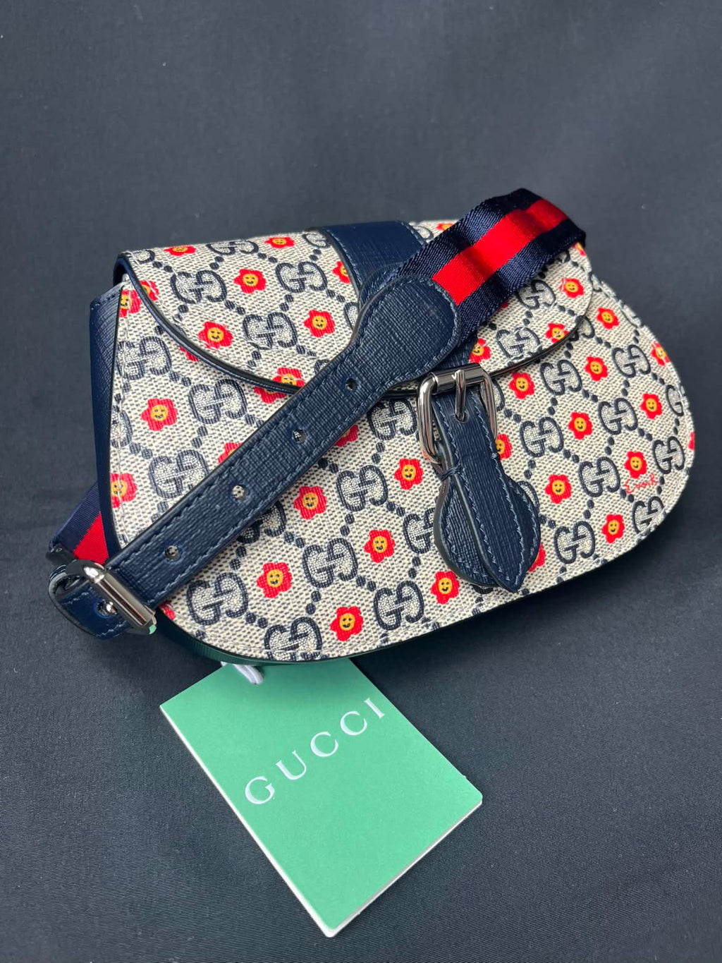 Kids Gucci GG Floral Belt Bag