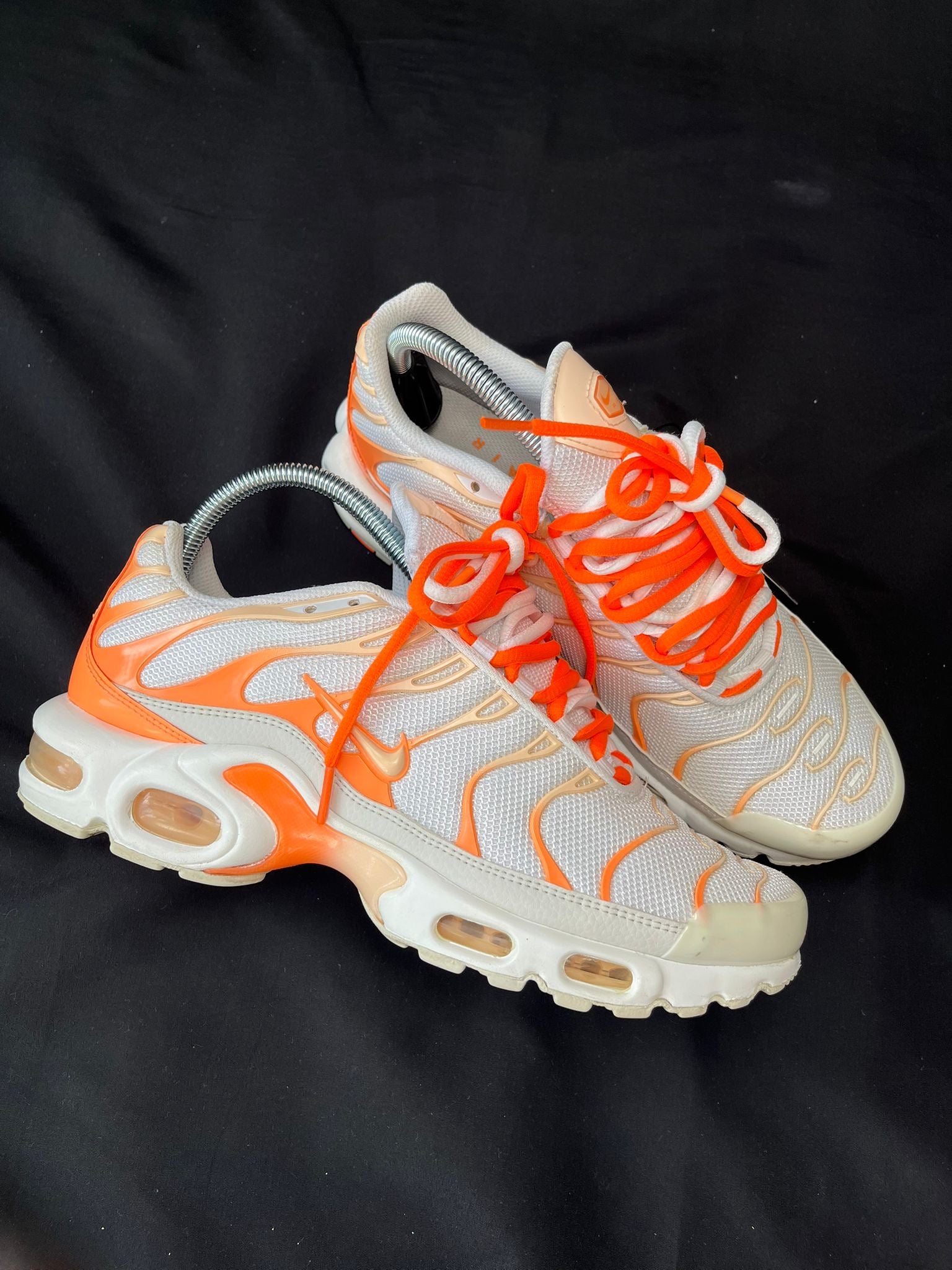 Nike Air Max Plus TN White Orange Trainers