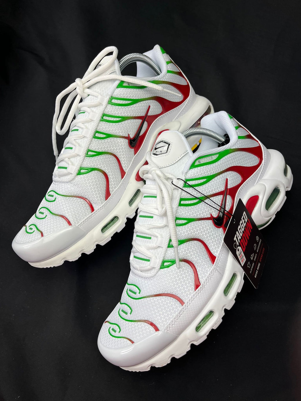 Nike Air Max Plus TN White Green Red Trainers