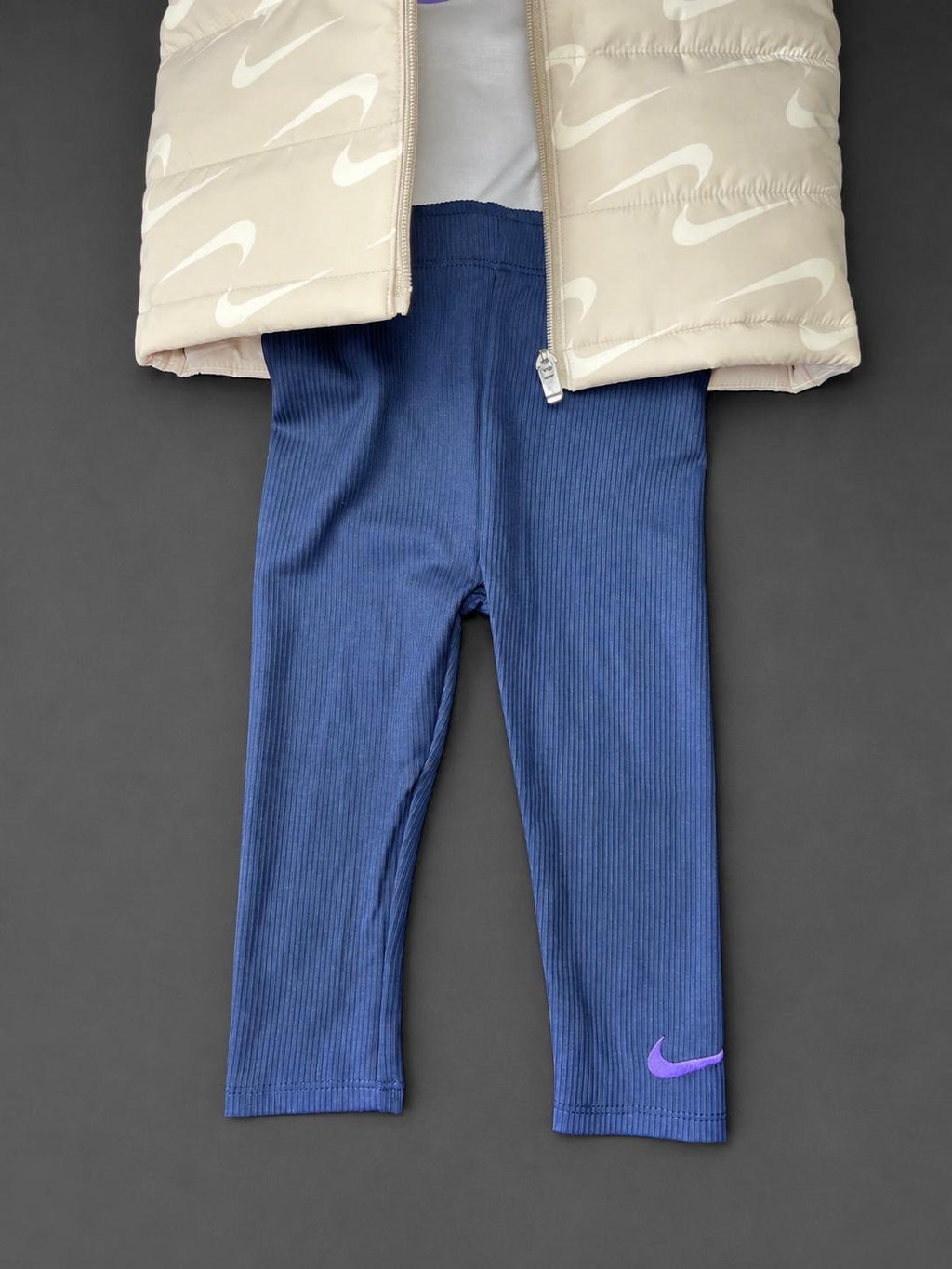 Girls Nike Cream 3 Piece Gilet Set