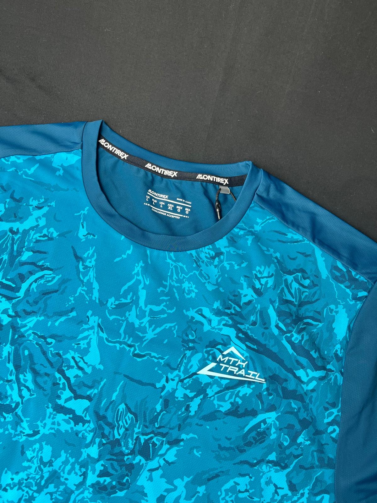 Montirex MTX Trail Blue Performance T-Shirt