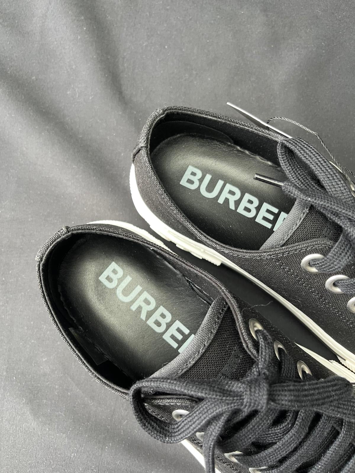 Burberry Jack Low Canvas Trainers – Black