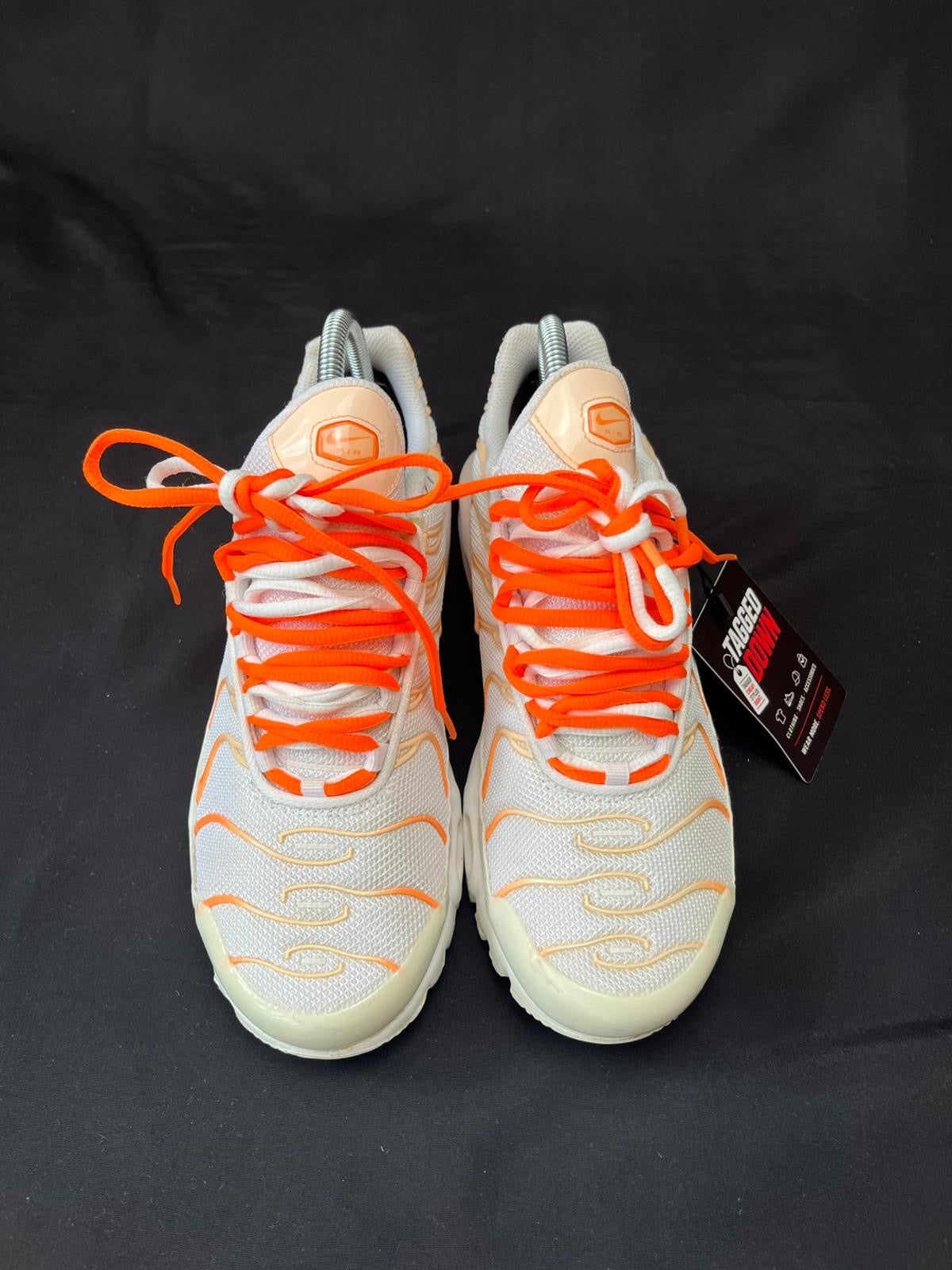 Nike Air Max Plus TN White Orange Trainers