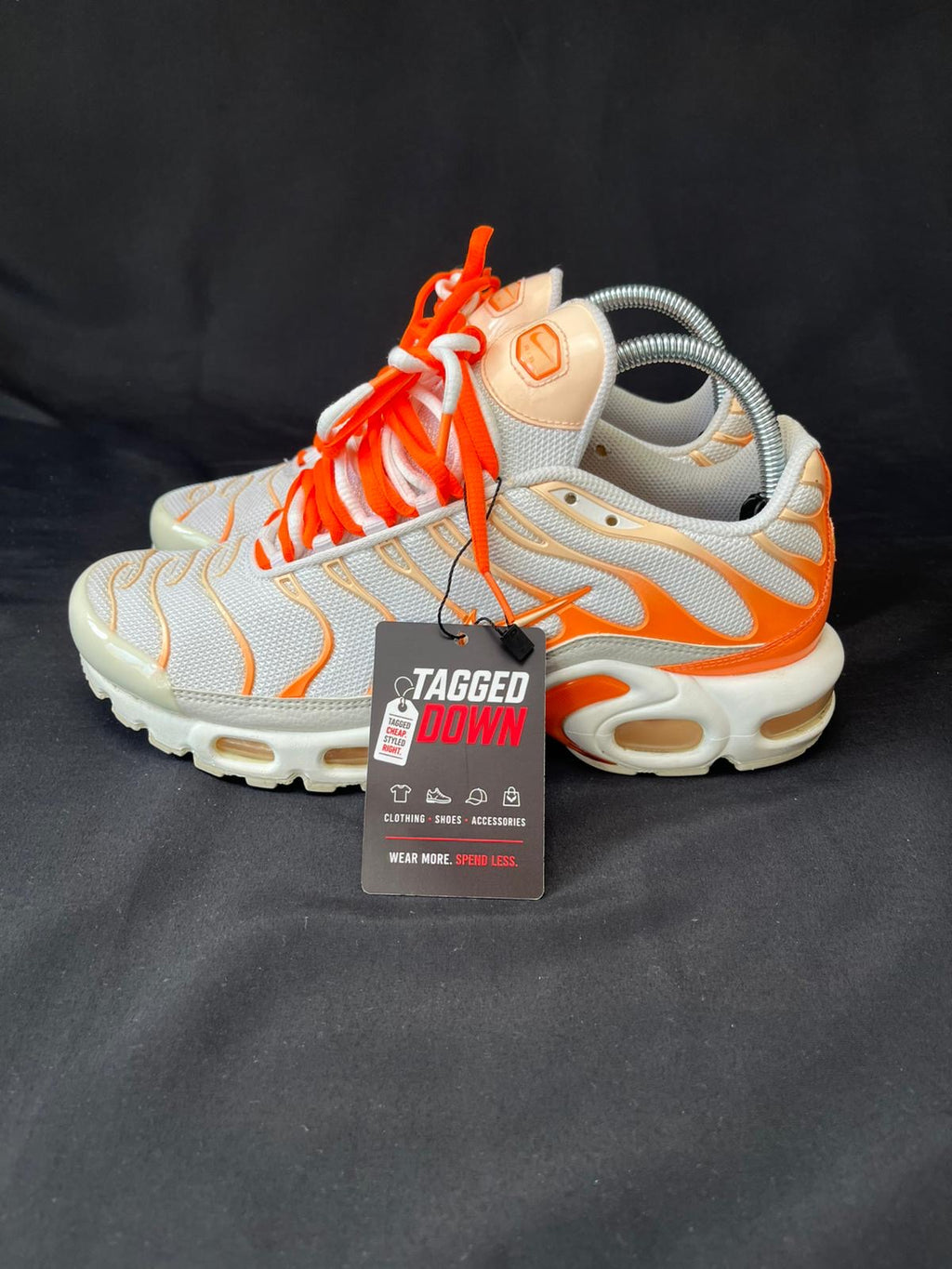 Nike Air Max Plus TN White Orange Trainers