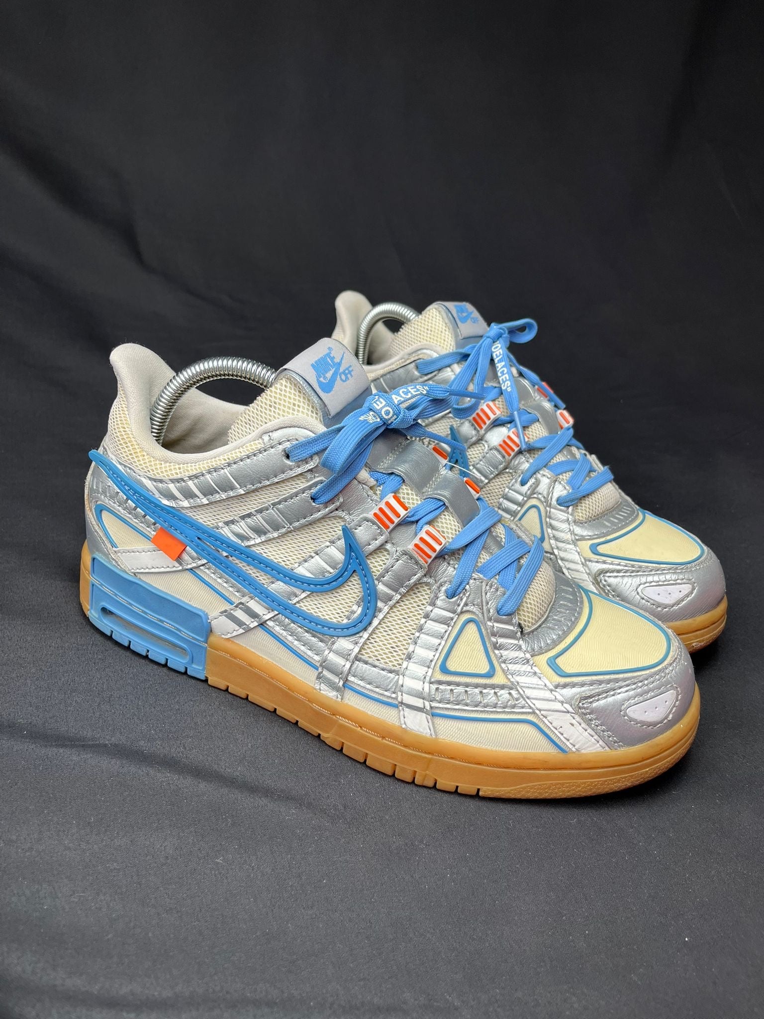 Nike x Off-White Rubber Dunk Silver Blue Trainers