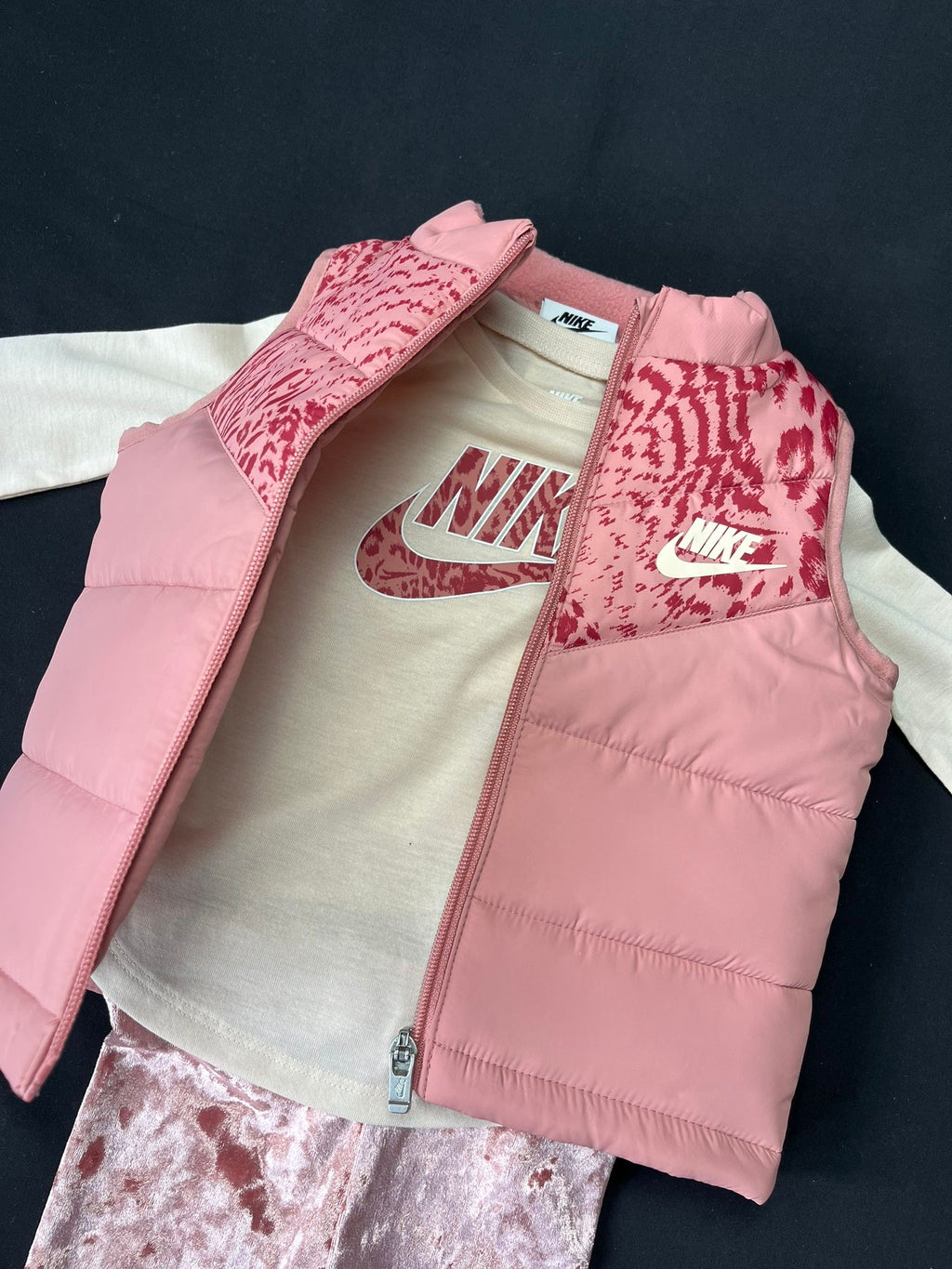 Girls Nike Pink 3 Piece Set