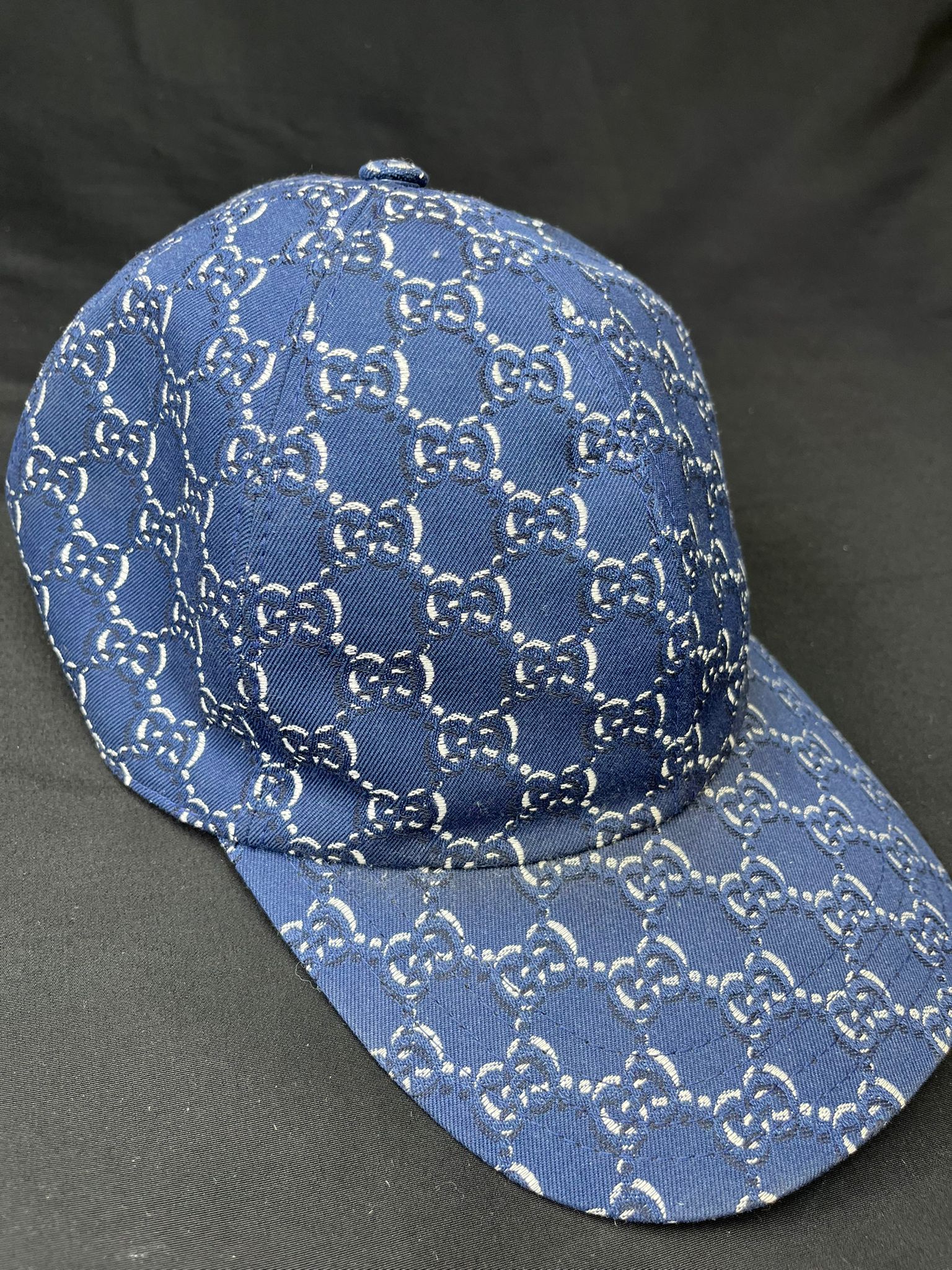 Gucci Blue GG Monogram Cap