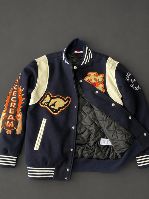 Billionaire Boys Club Ice Cream Varsity Jacket – Navy