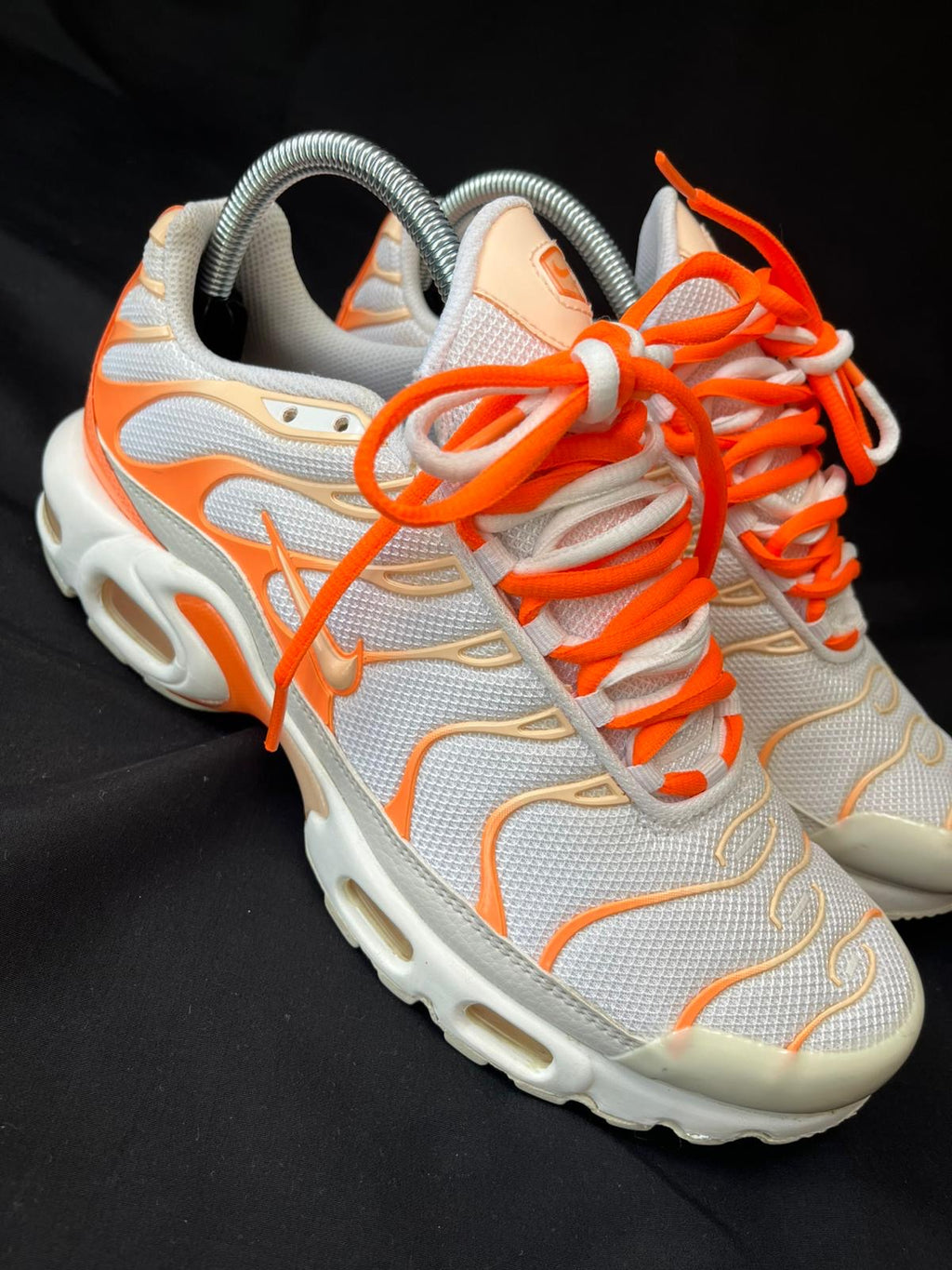 Nike Air Max Plus TN White Orange Trainers