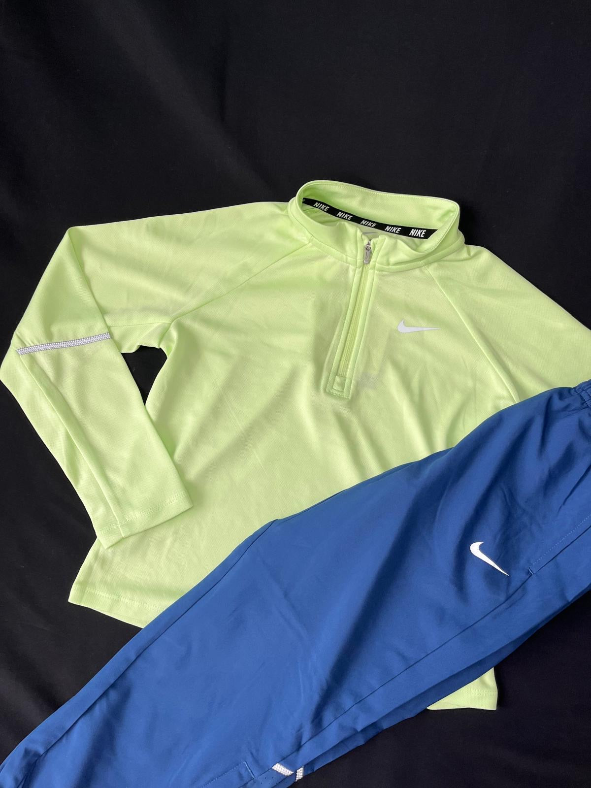 Kids Nike Volt Neon & Royal Blue Performance Set
