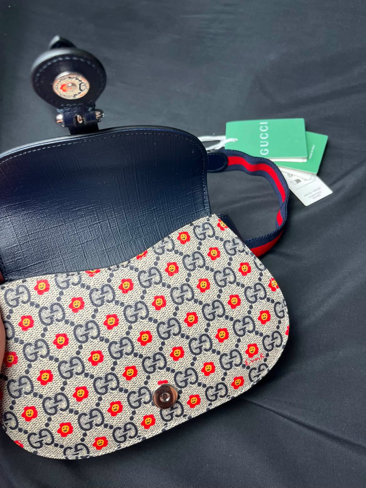 Kids Gucci GG Floral Belt Bag
