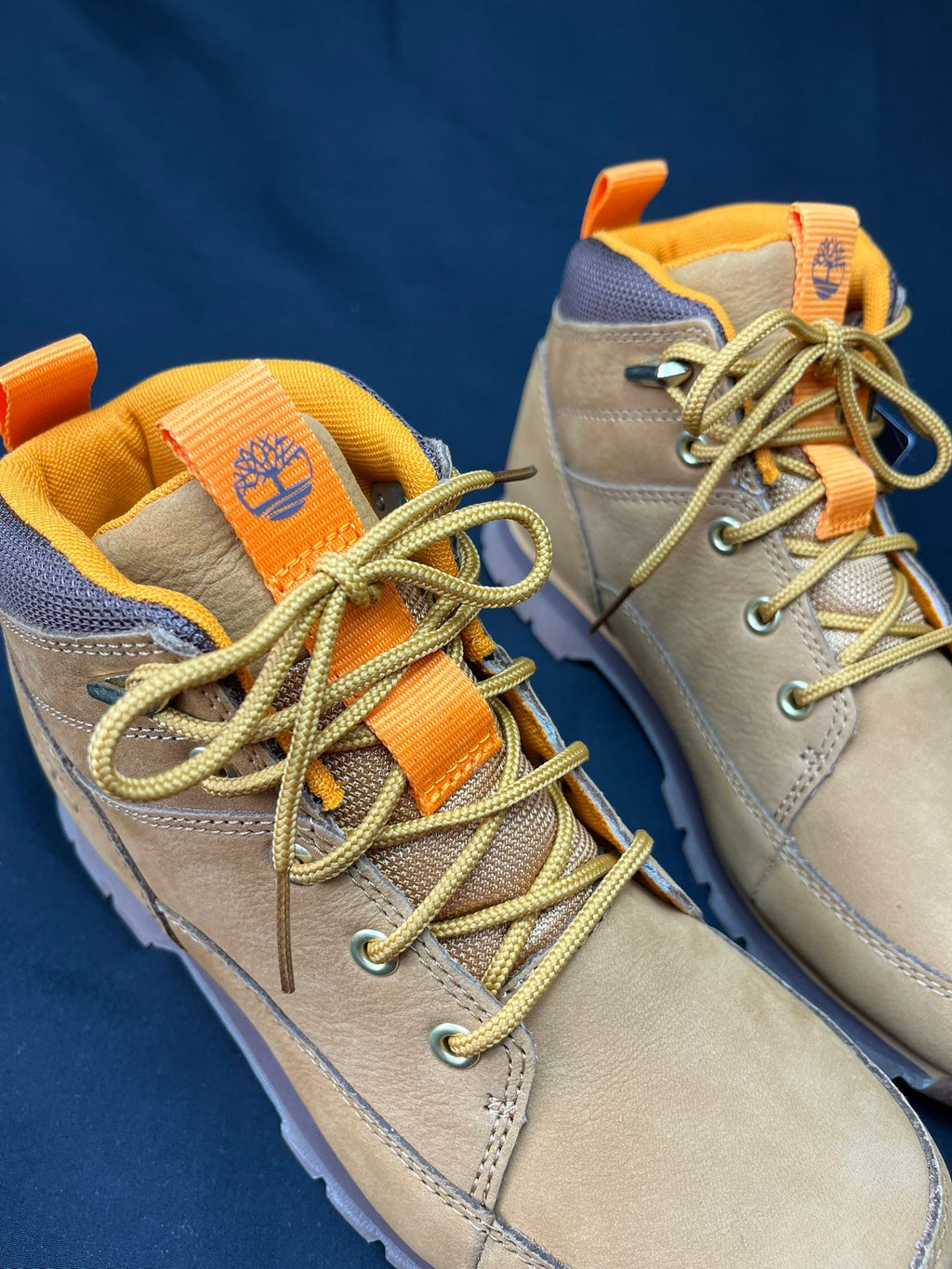 Timberland Junior 6-Inch Wheat Nubuck Boots