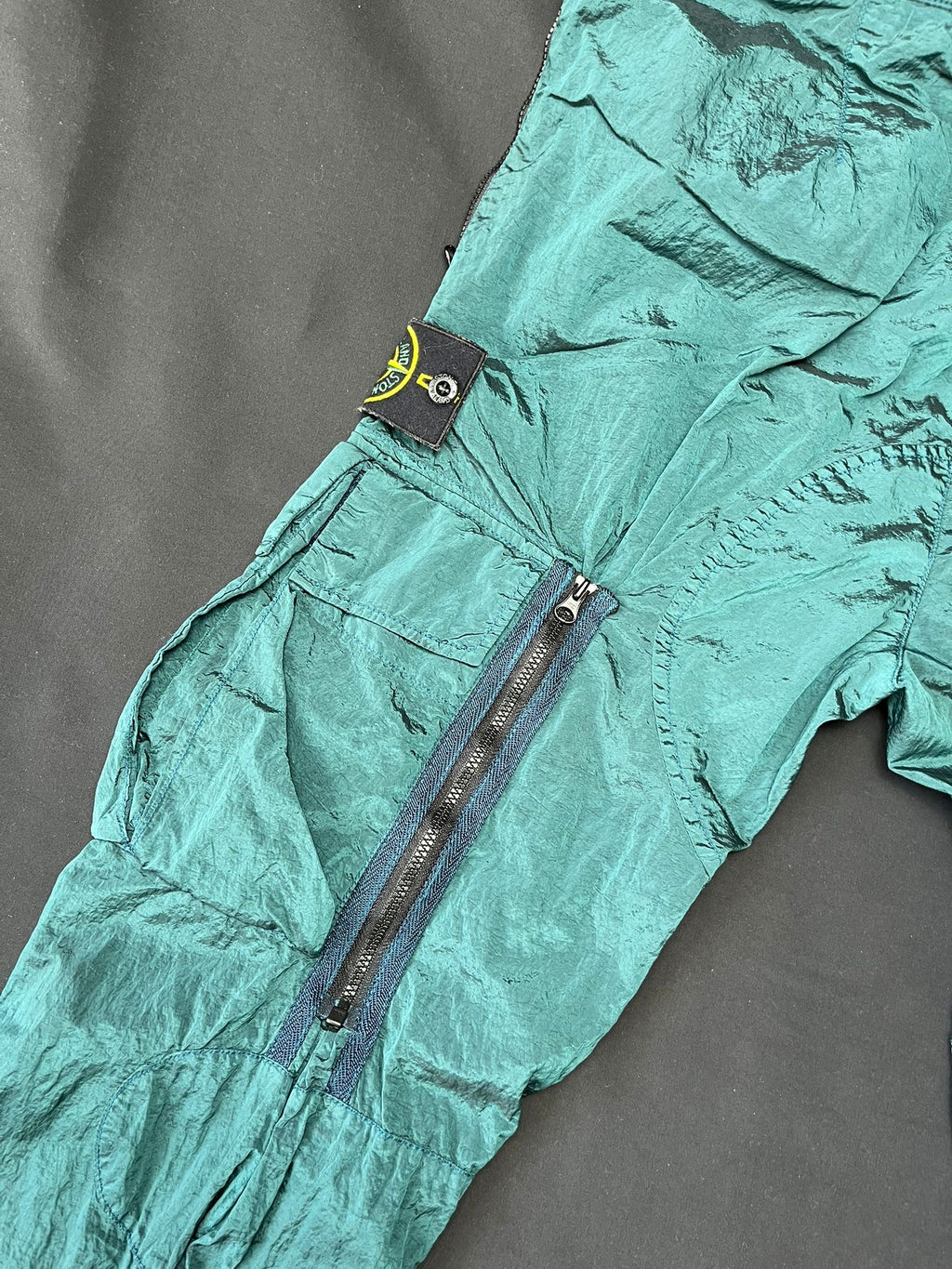 Stone Island Nylon Metal Turquoise Cargo Pants