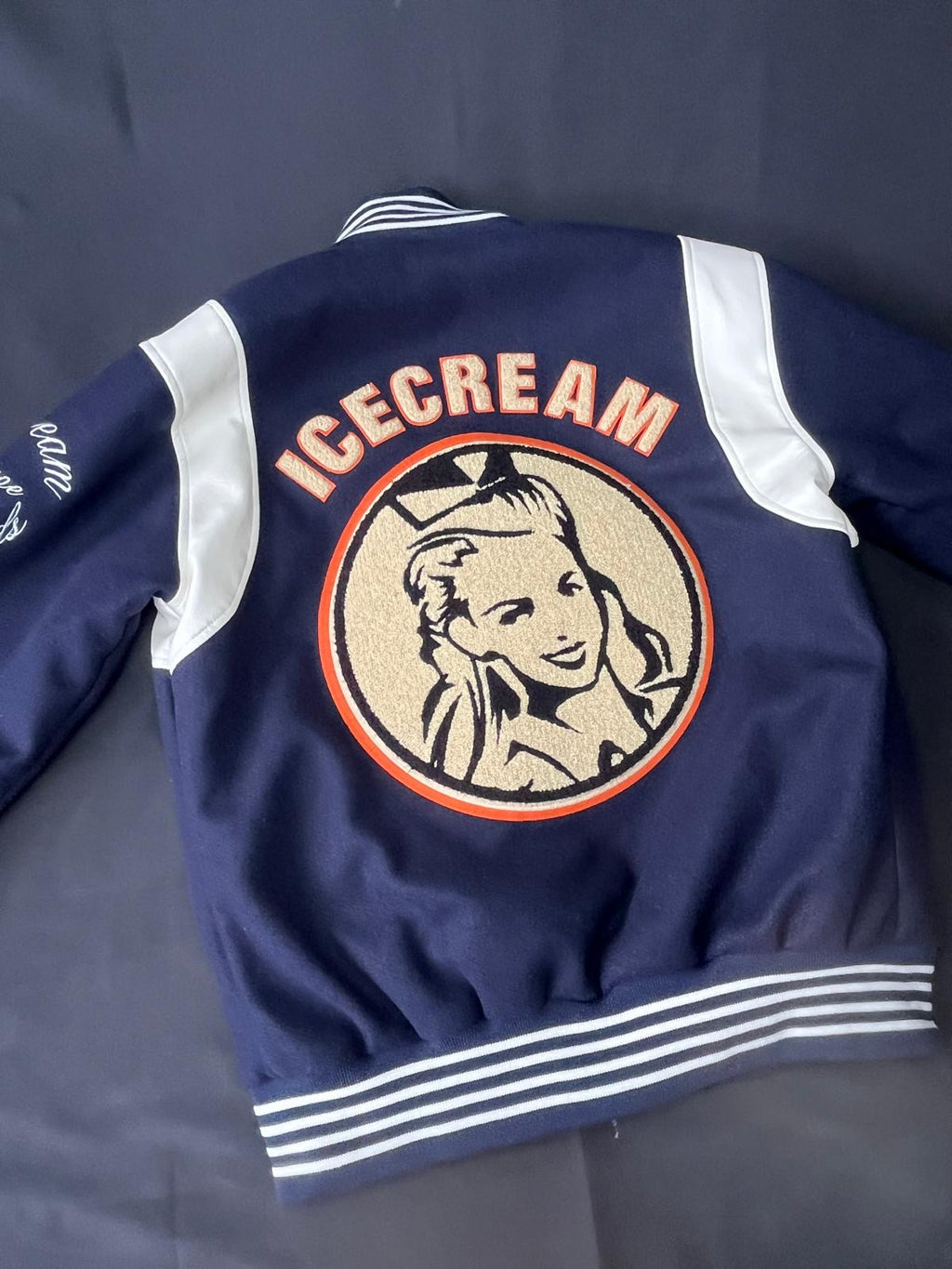 Billionaire Boys Club Ice Cream Varsity Jacket – Navy