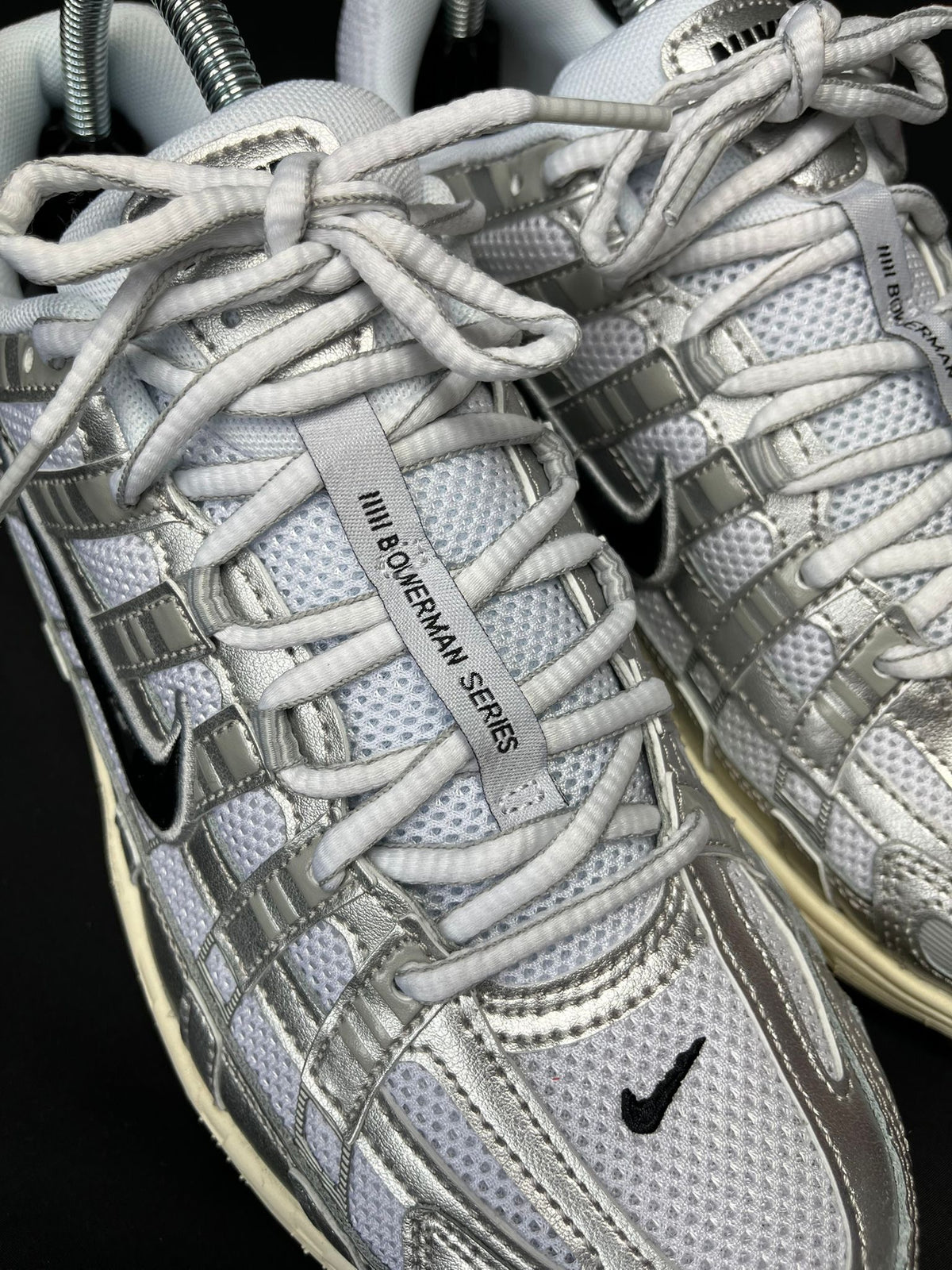 Nike P-6000 White Silver Trainers