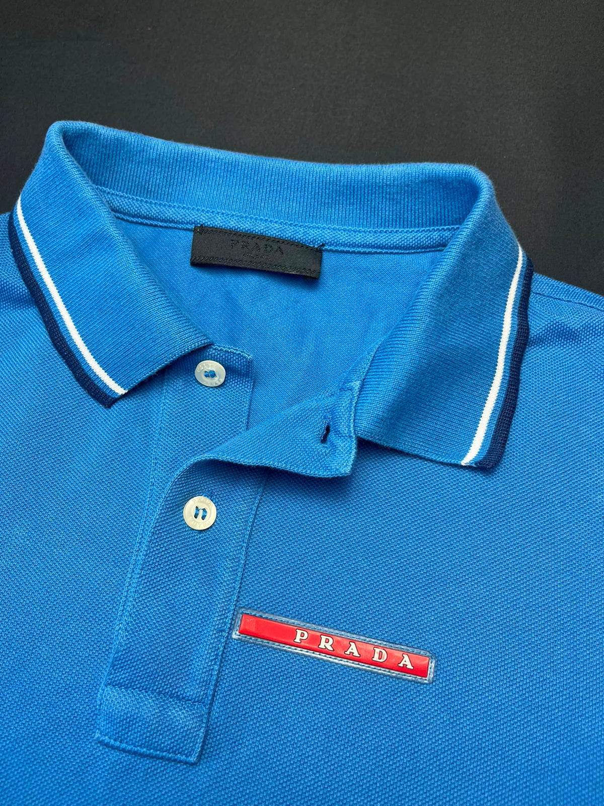 Prada Blue Polo Shirt