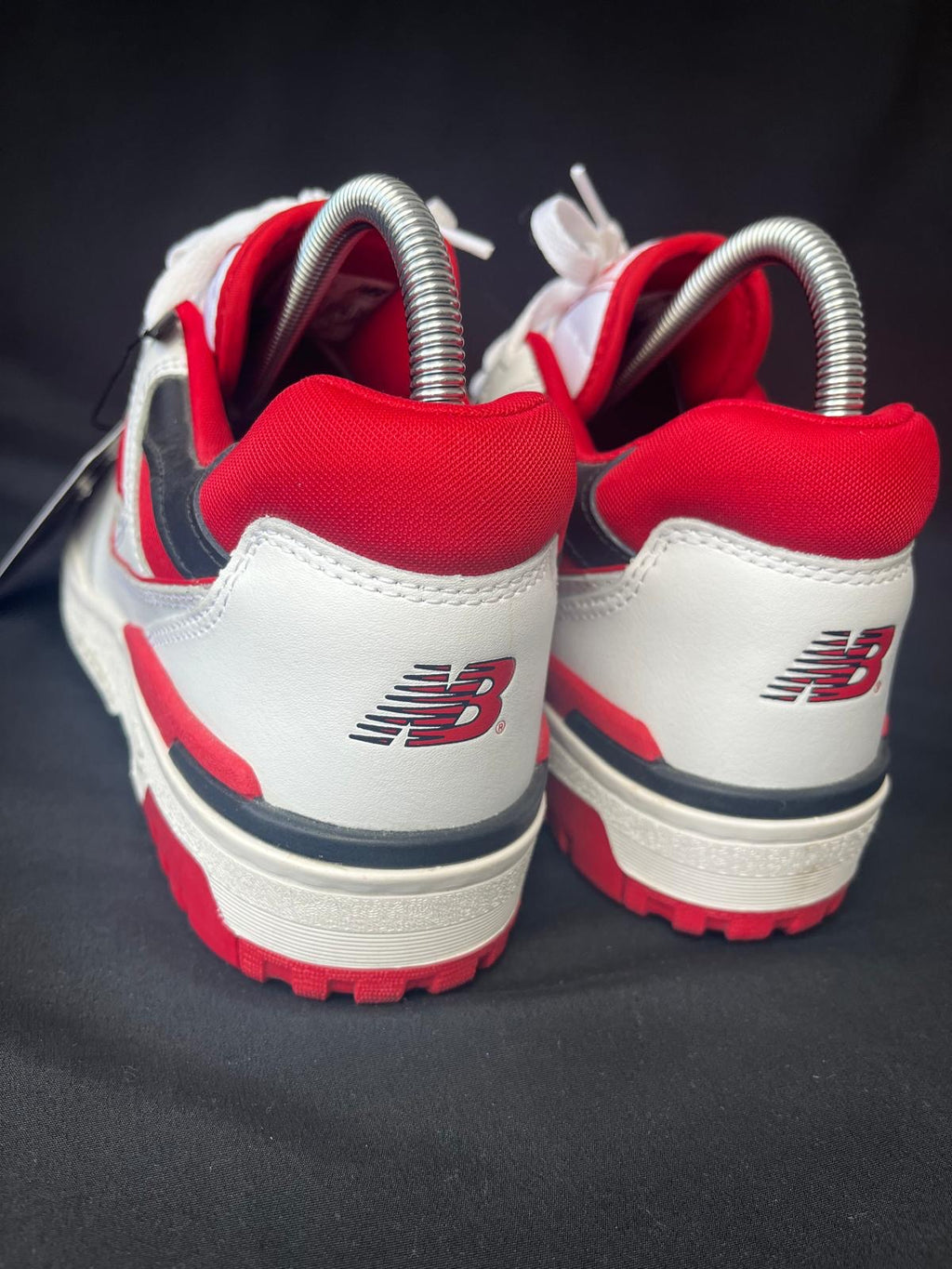 New Balance 550 White Red Trainers