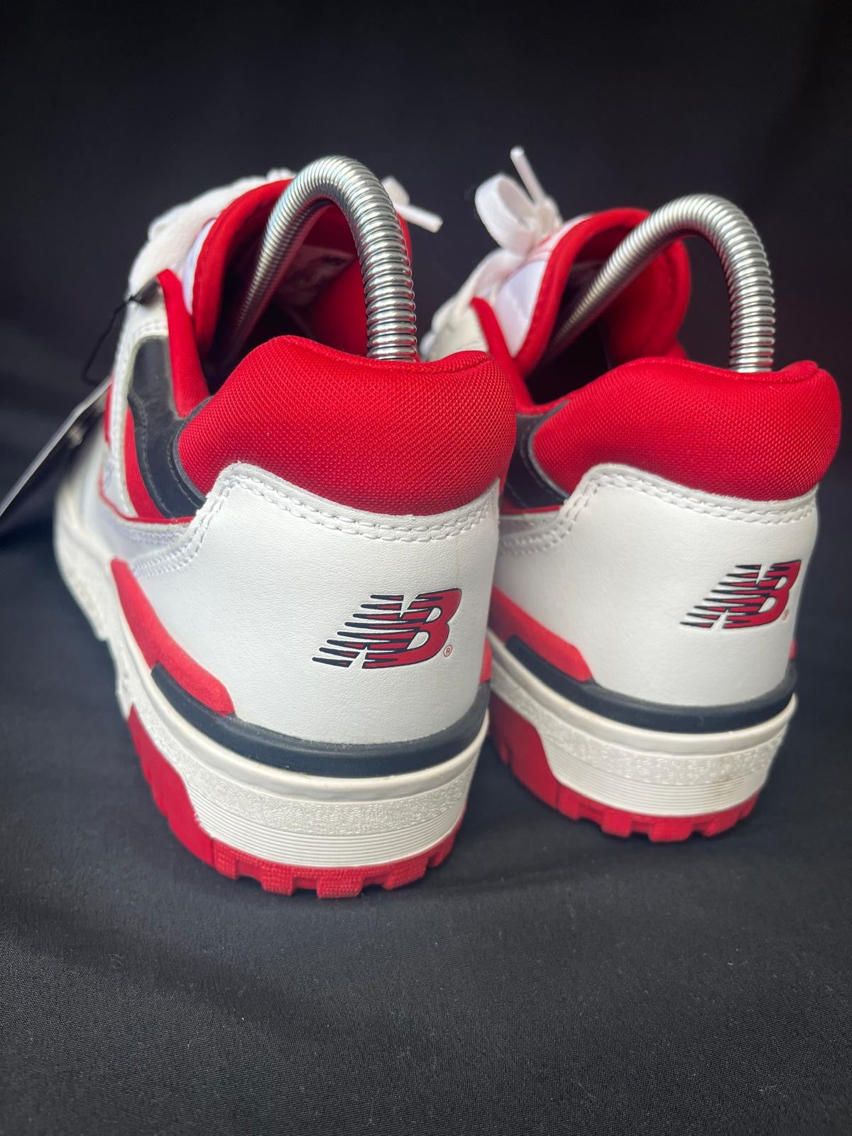 New Balance 550 White Red Trainers