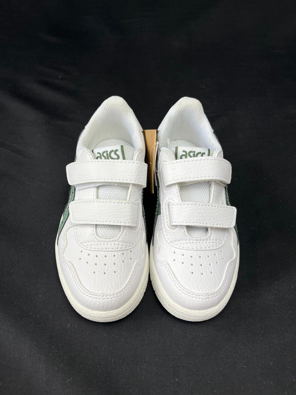 ASICS Japan White Green Kids Trainers