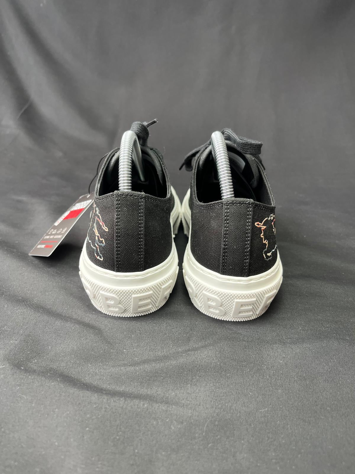 Burberry Jack Low Canvas Trainers – Black