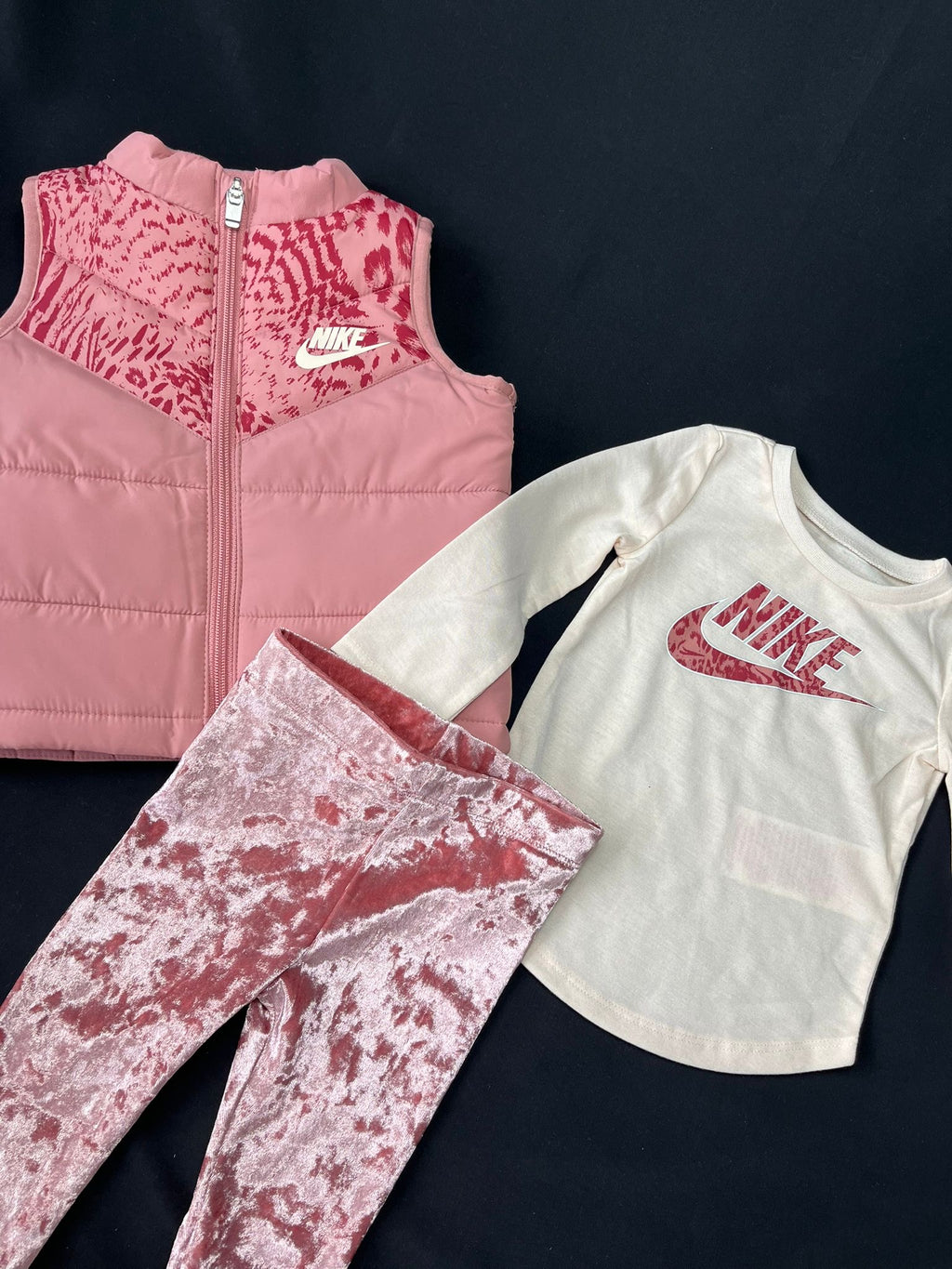Girls Nike Pink 3 Piece Set