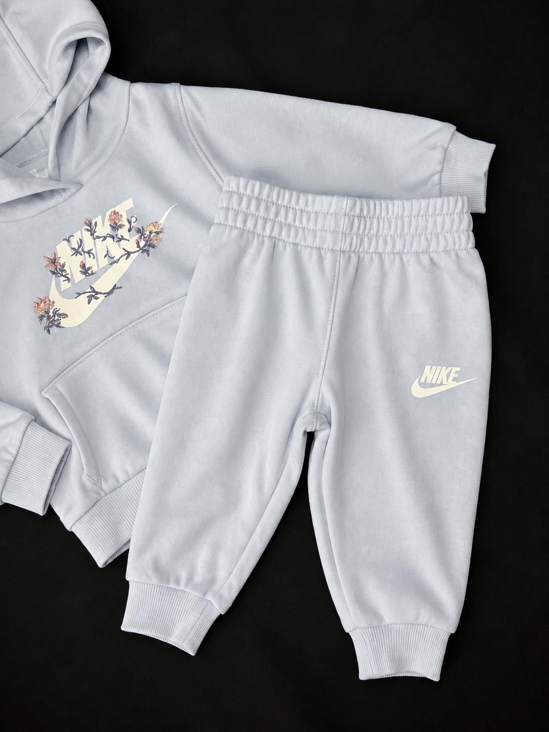 Infant Nike Light Lilac Ice Blue Floral Tracksuit