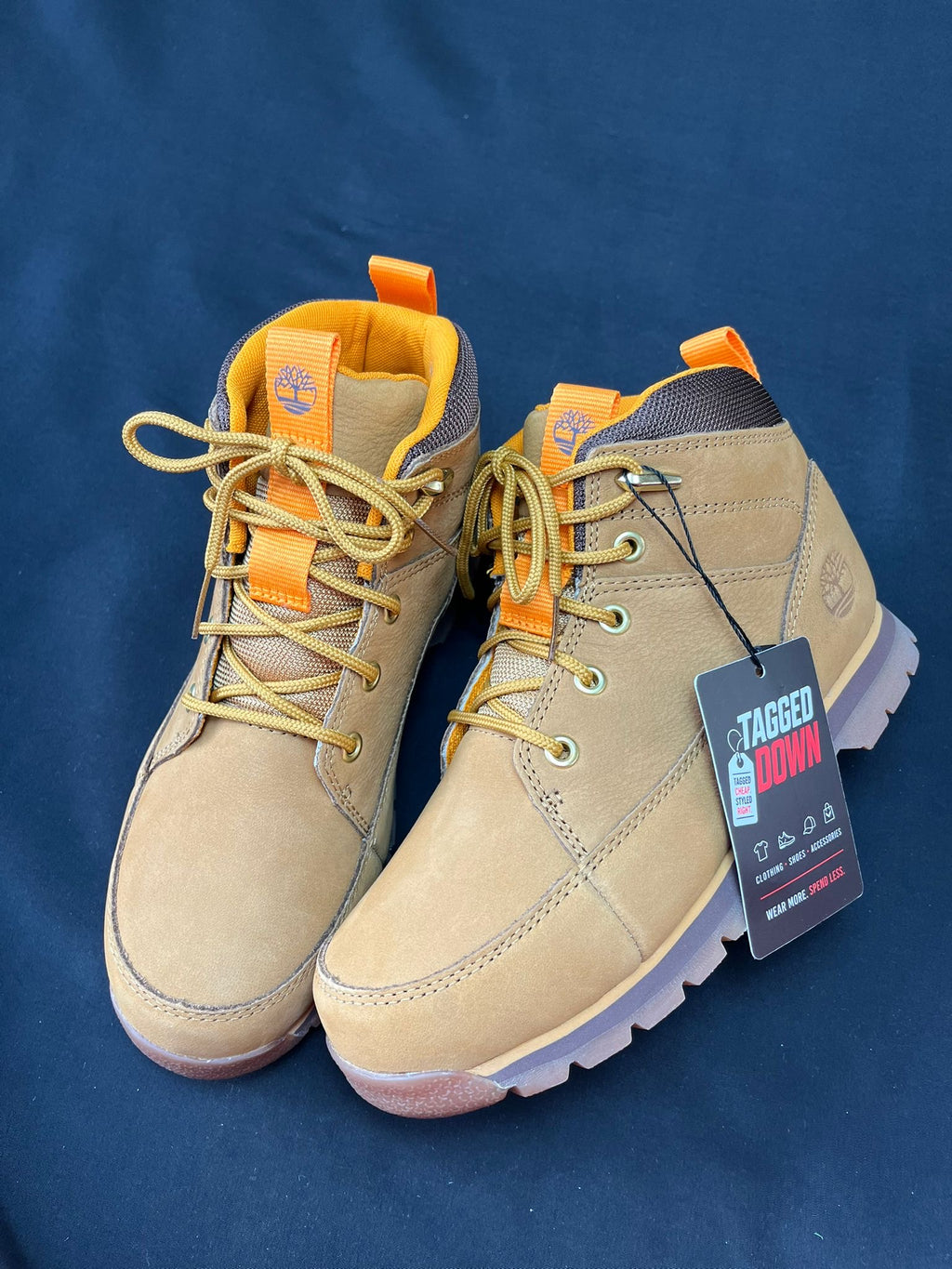 Timberland Junior 6-Inch Wheat Nubuck Boots