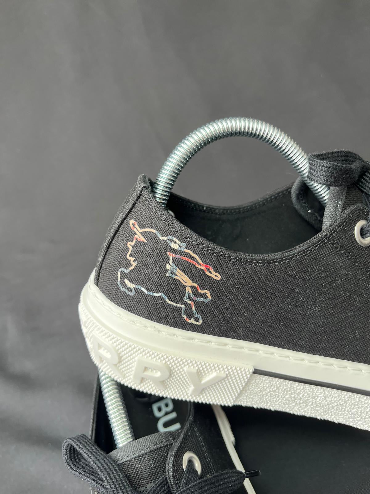 Burberry Jack Low Canvas Trainers – Black