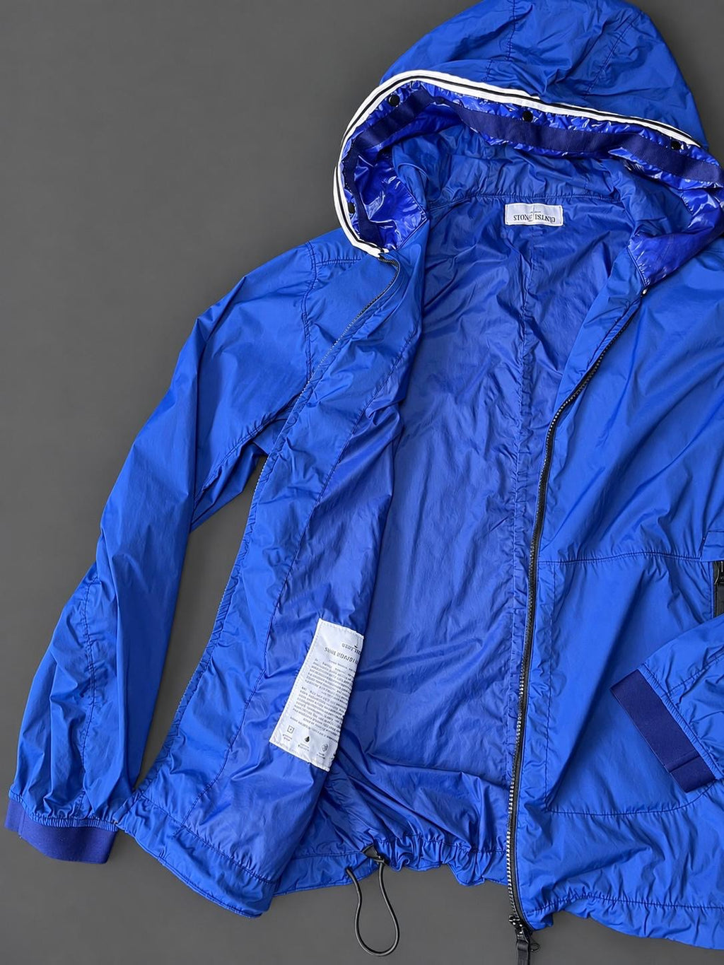 Stone Island Royal Blue Hooded Jacket