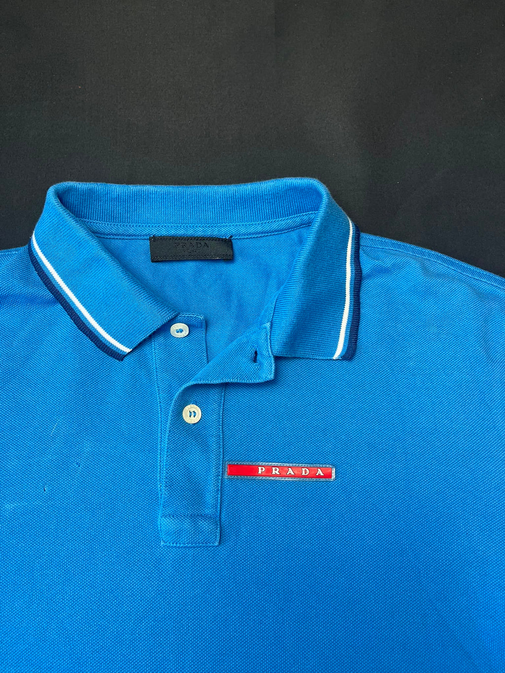 Prada Blue Polo Shirt