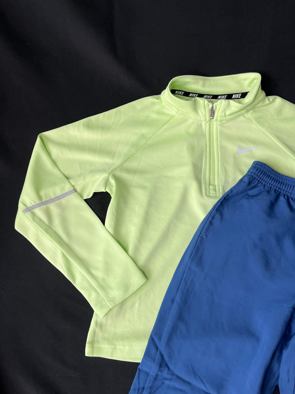 Kids Nike Volt Neon & Royal Blue Performance Set