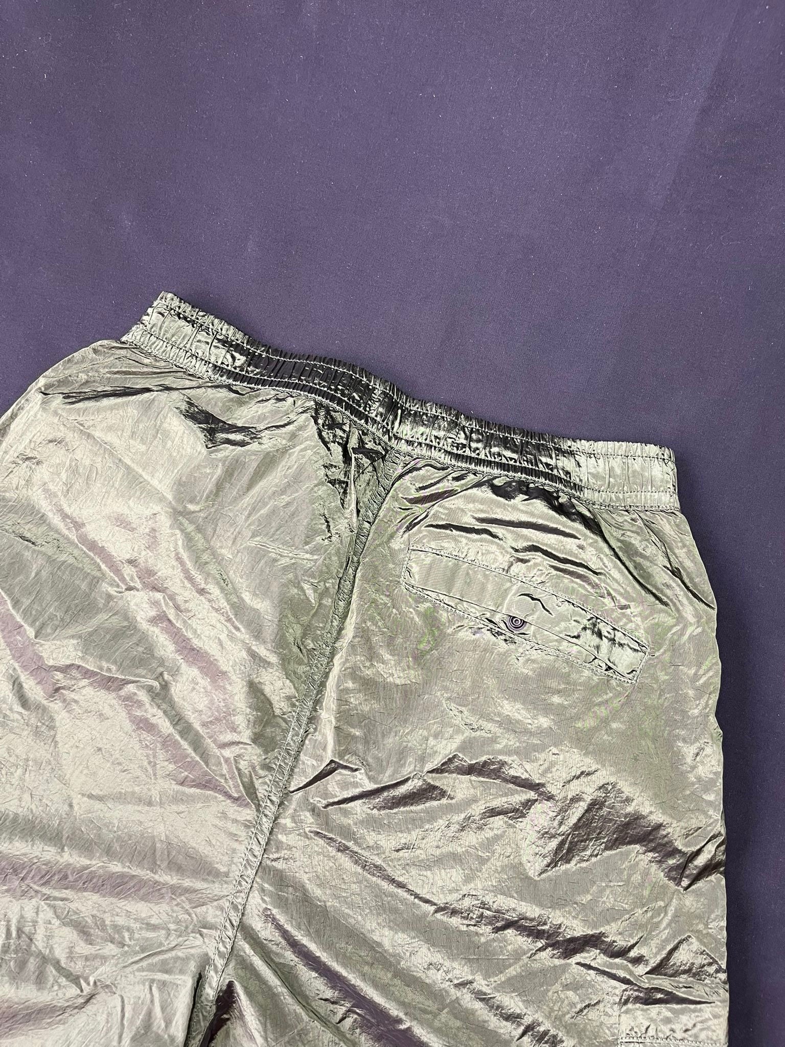 Stone Island Nylon Metal Khaki Cargo Shorts