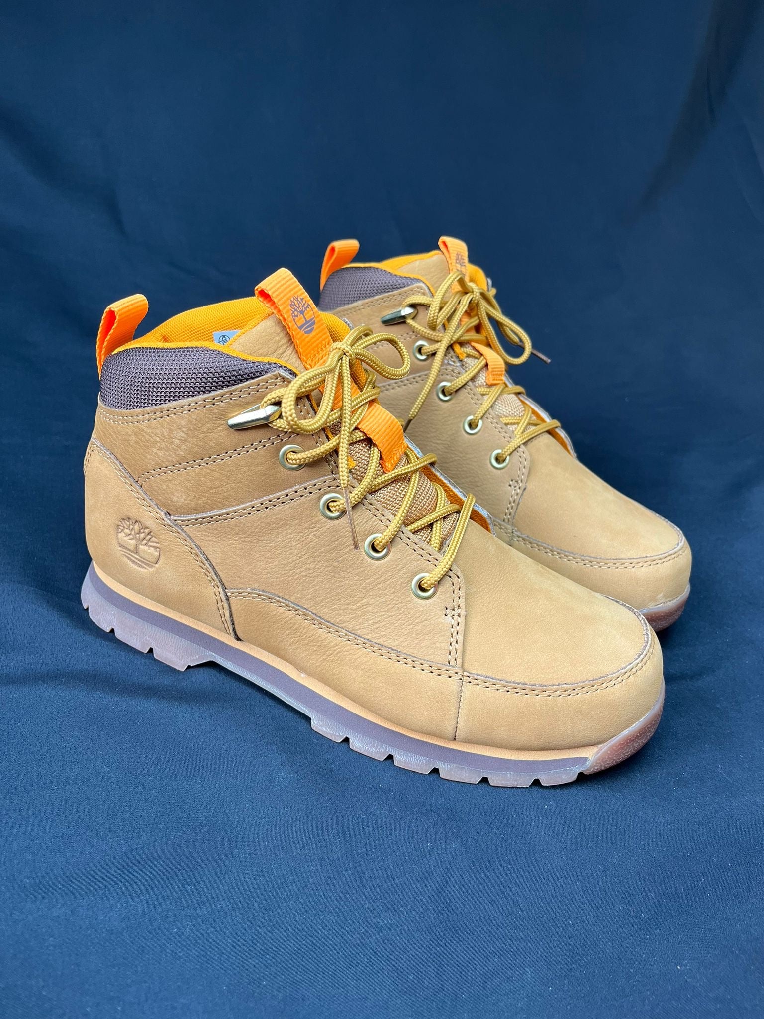 Timberland Junior 6-Inch Wheat Nubuck Boots