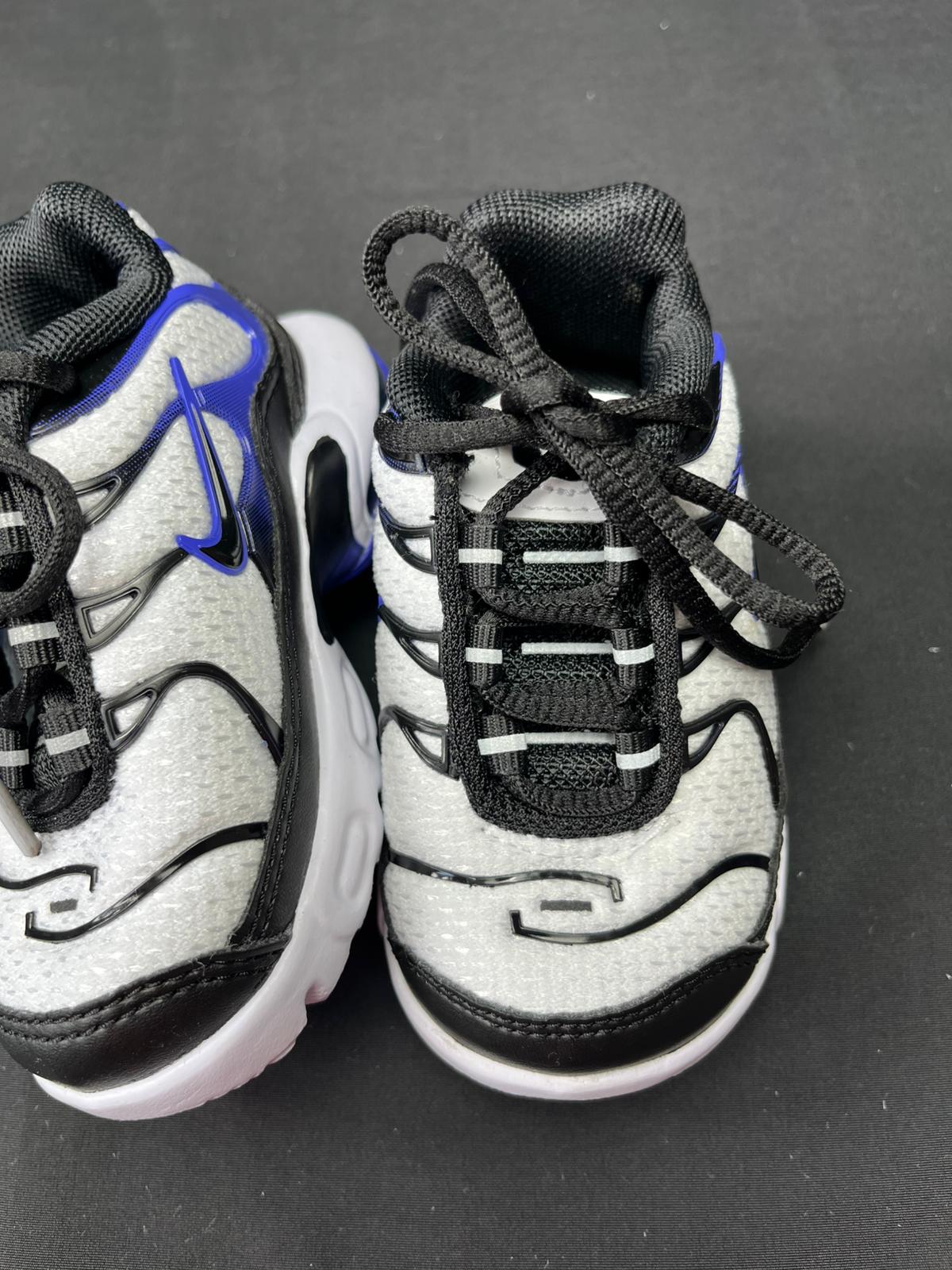 Infant Nike TN White Black Royal Blue Trainers