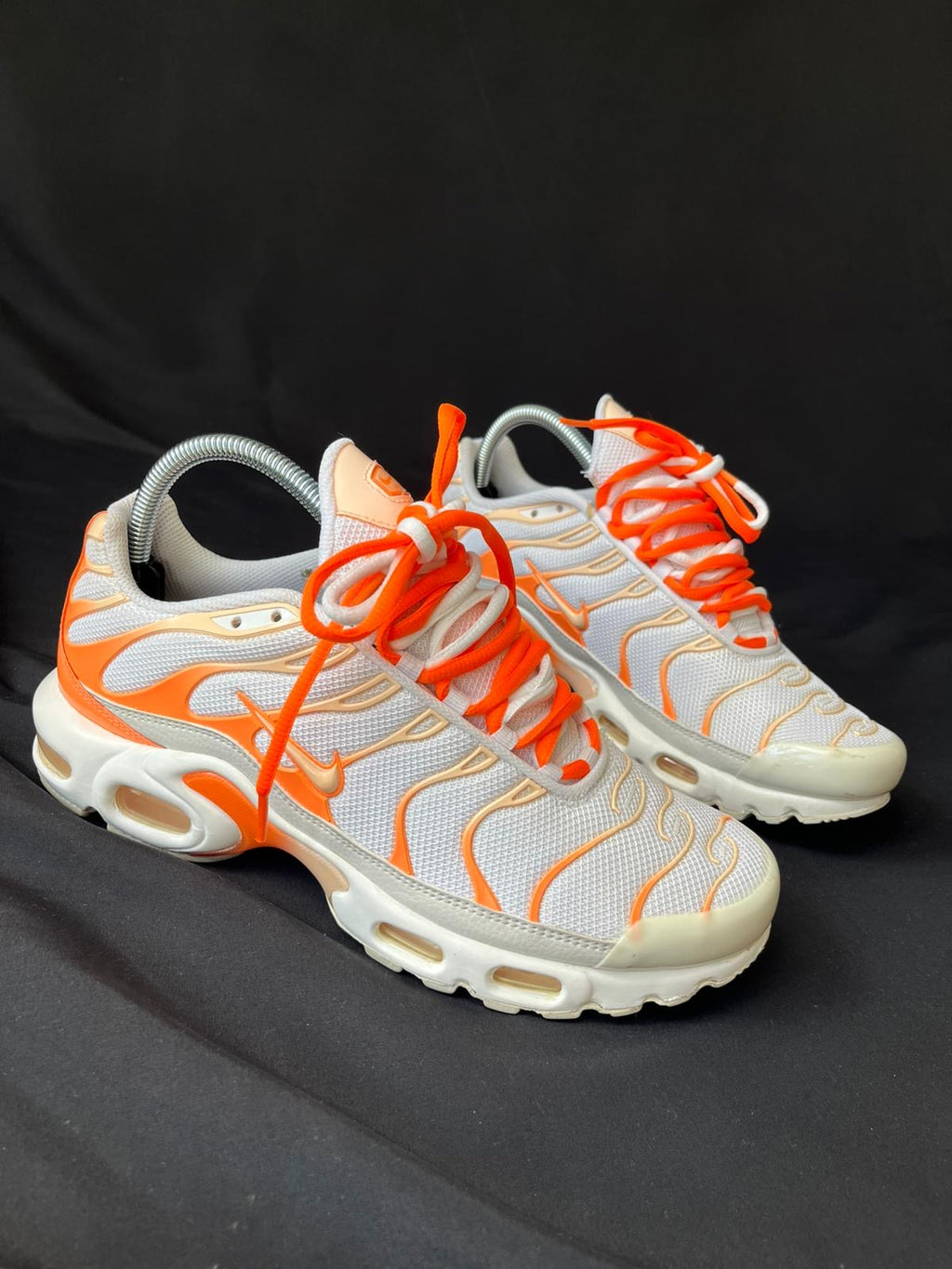 Nike Air Max Plus TN White Orange Trainers