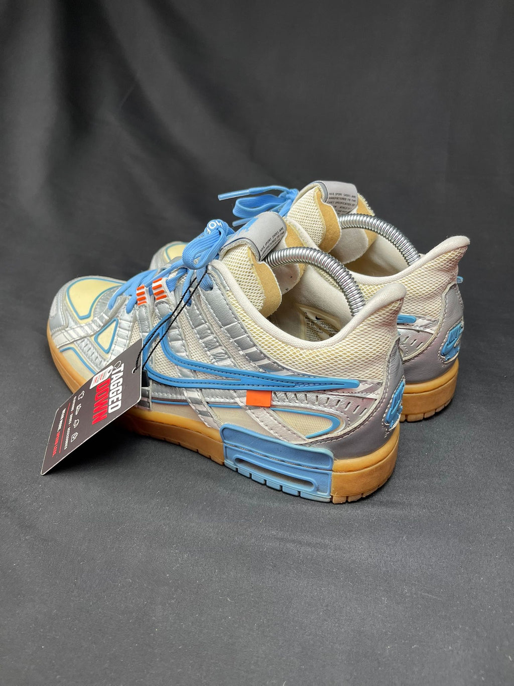 Nike x Off-White Rubber Dunk Silver Blue Trainers
