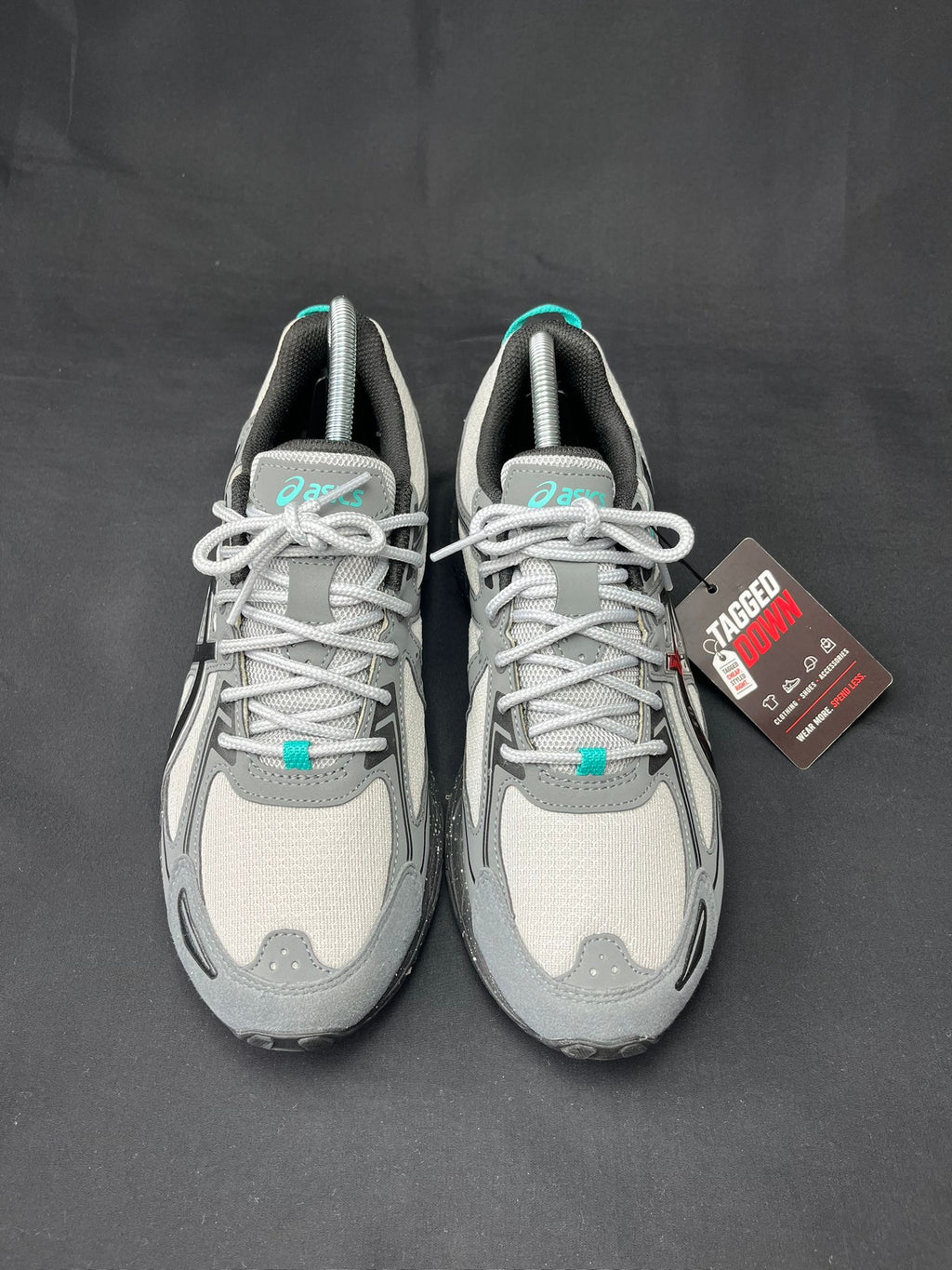 ASICS Gel-Venture 6 Grey Black Aqua Trainers