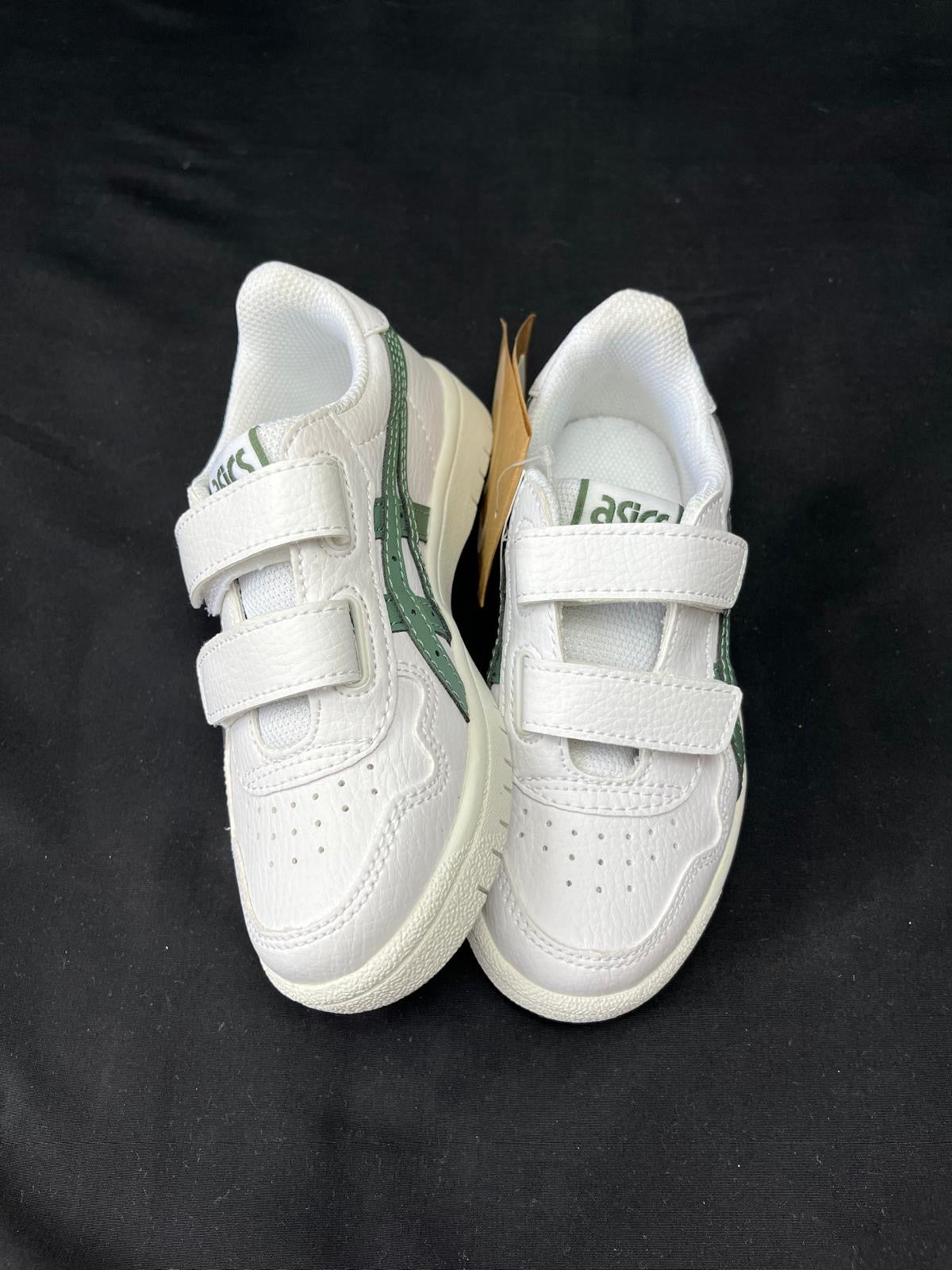ASICS Japan White Green Kids Trainers