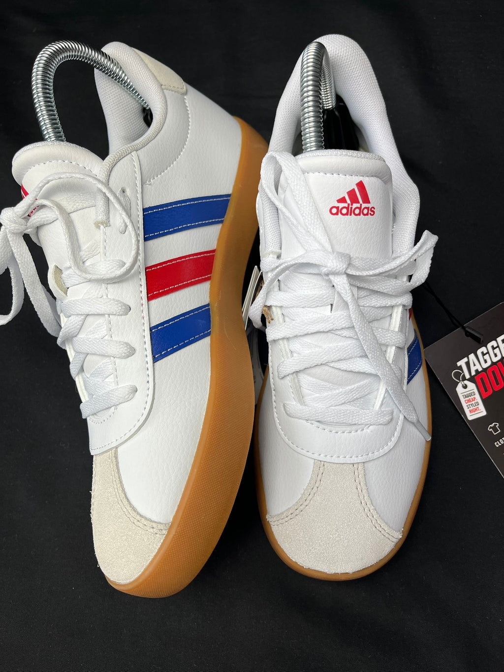 Adidas White Red Blue Trainers