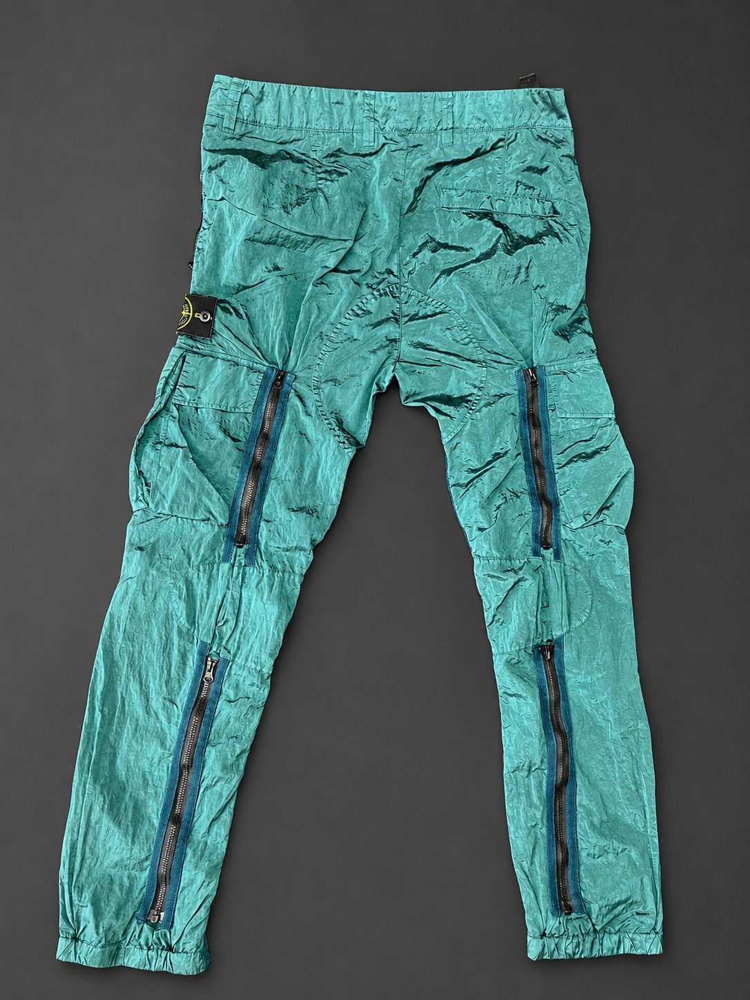 Stone Island Nylon Metal Turquoise Cargo Pants