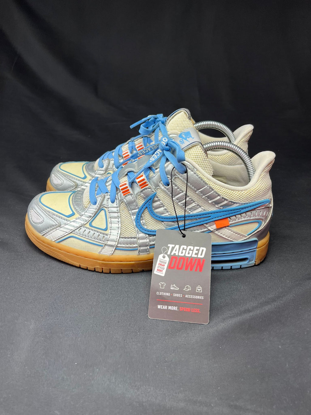 Nike x Off-White Rubber Dunk Silver Blue Trainers