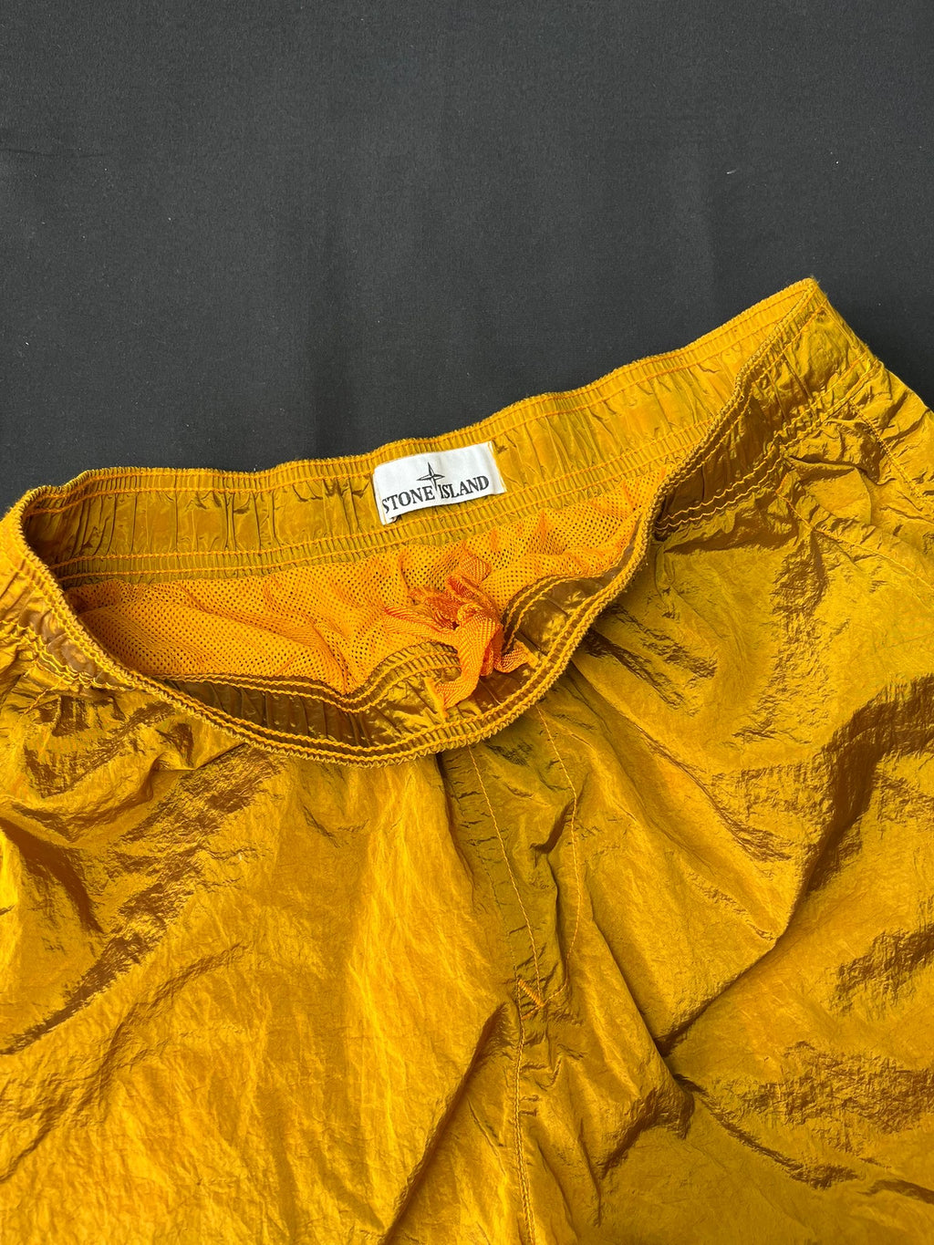 Stone Island Nylon Metal Burnt Orange Swim Shorts