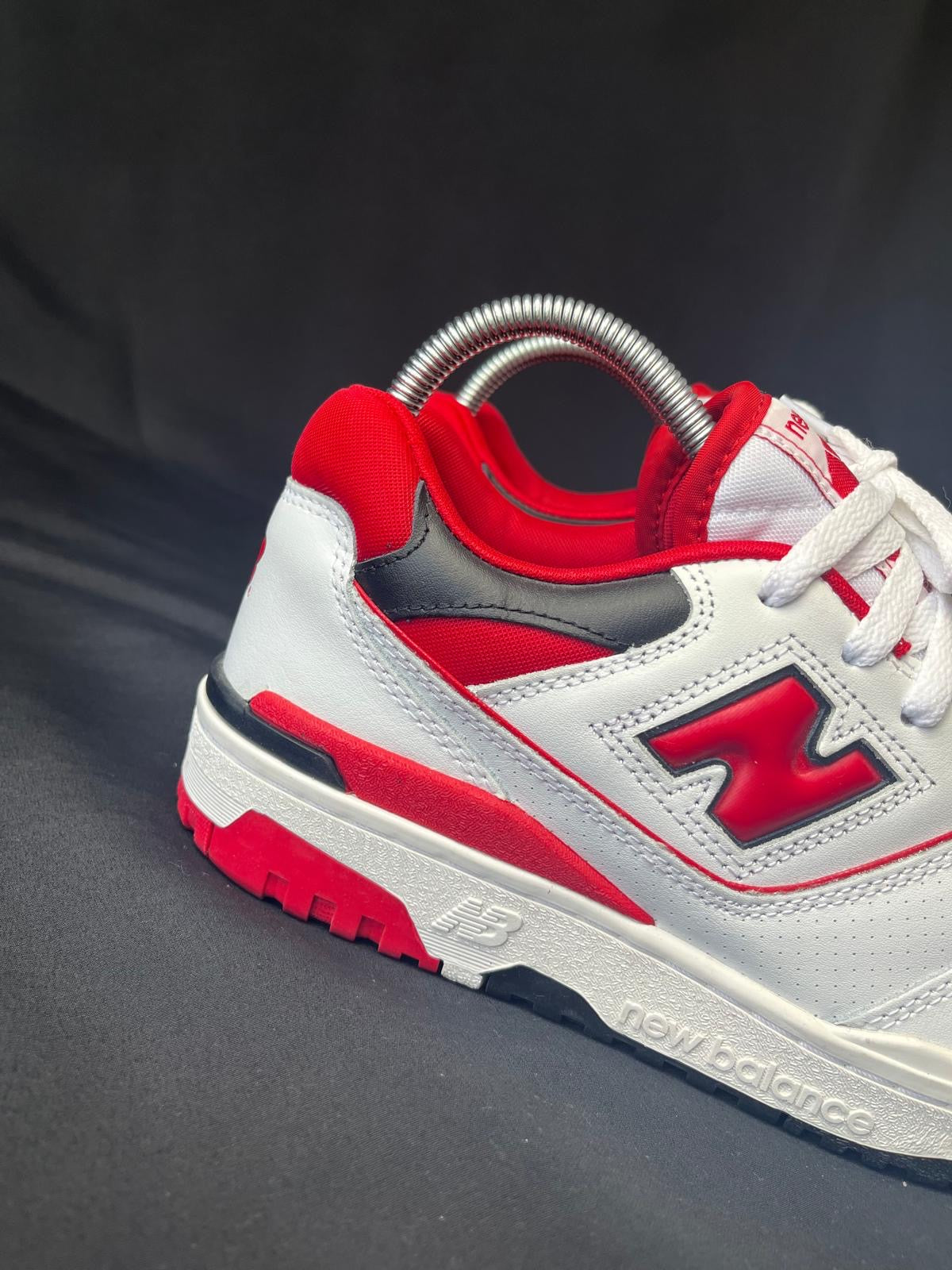 New Balance 550 White Red Trainers