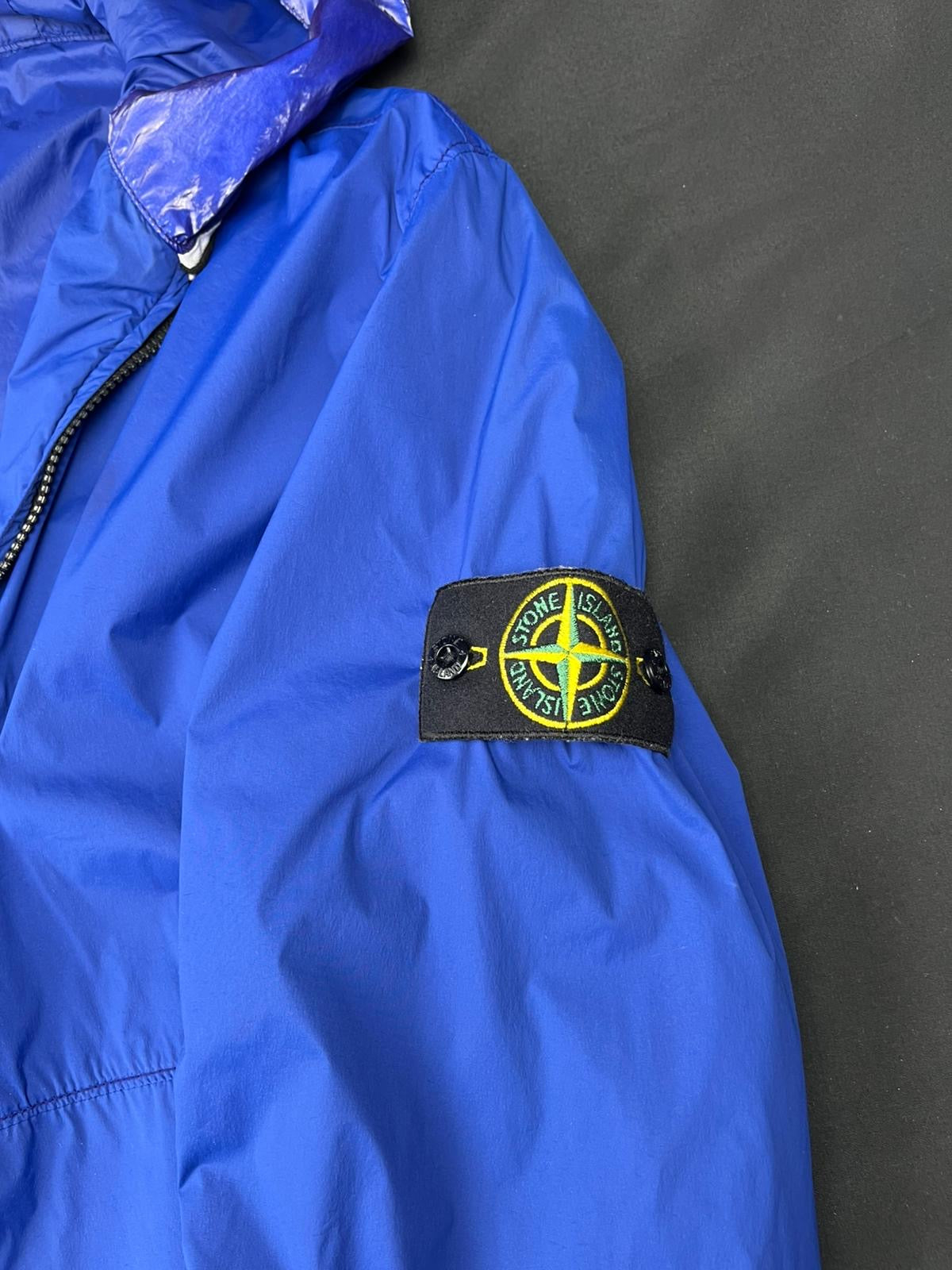 Stone Island Royal Blue Hooded Jacket